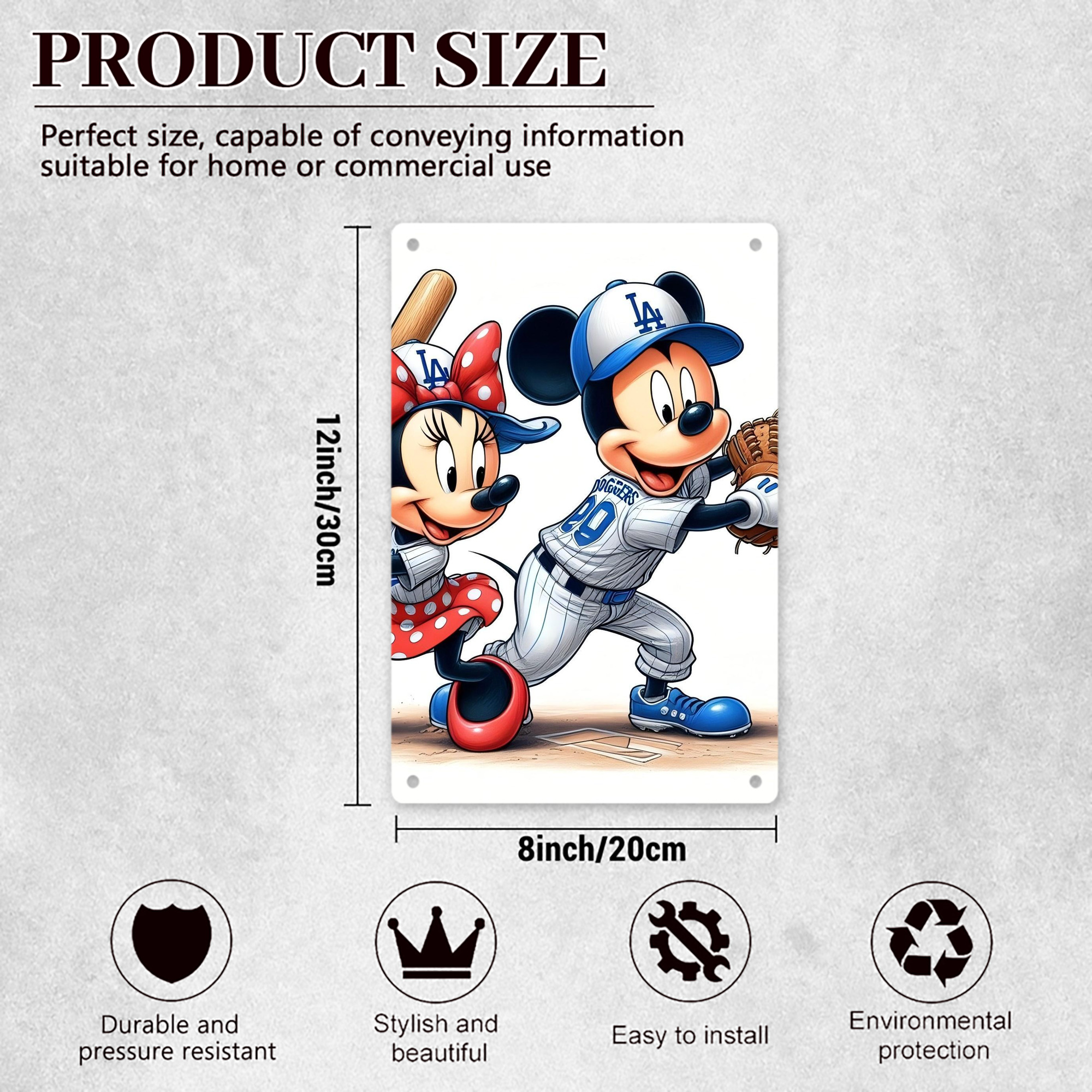  8x12inch Vertical Aluminum Sign - Durable Fade-Resistant Indoor/Outdoor Safety & Information Plaque For Office, Hotel, Restaurant, Bar, Public Spaces