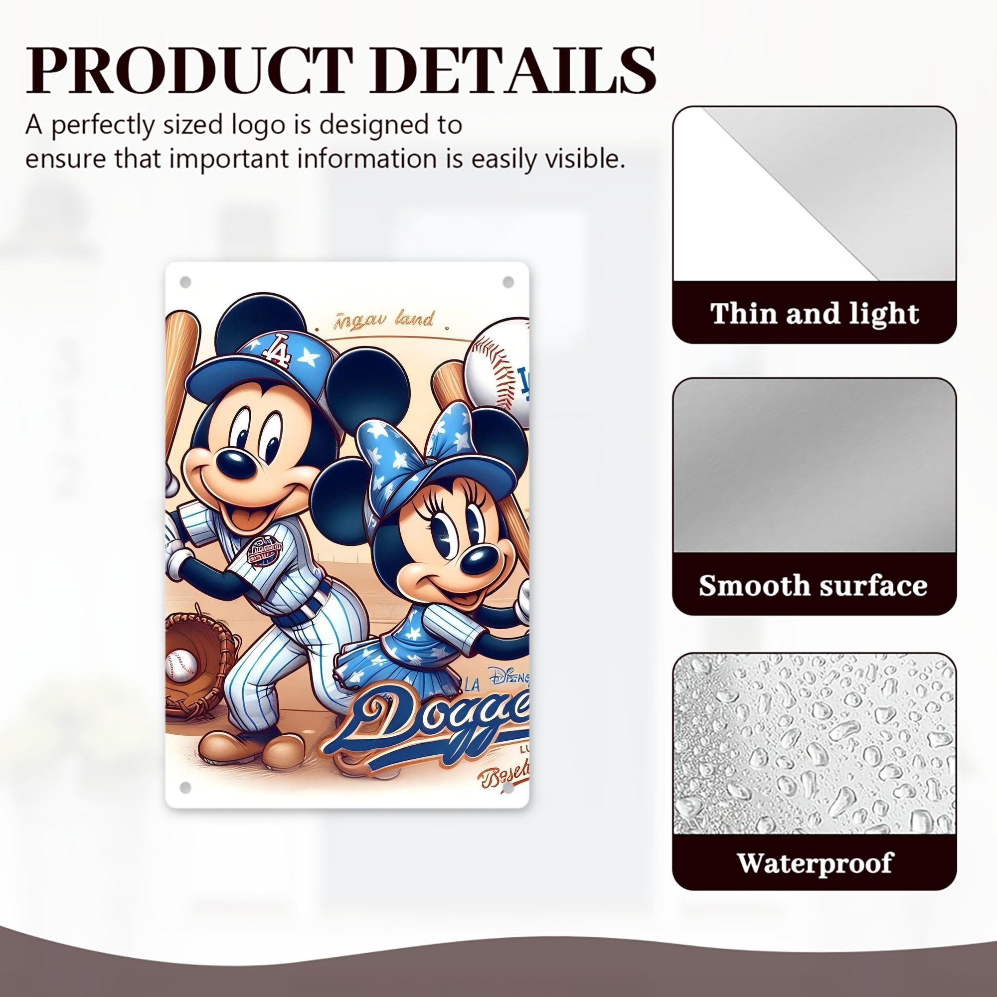  8x12inch Vertical Aluminum Sign - Durable Fade-Resistant Indoor/Outdoor Safety & Information Plaque For Office, Hotel, Restaurant, Bar, Public Spaces