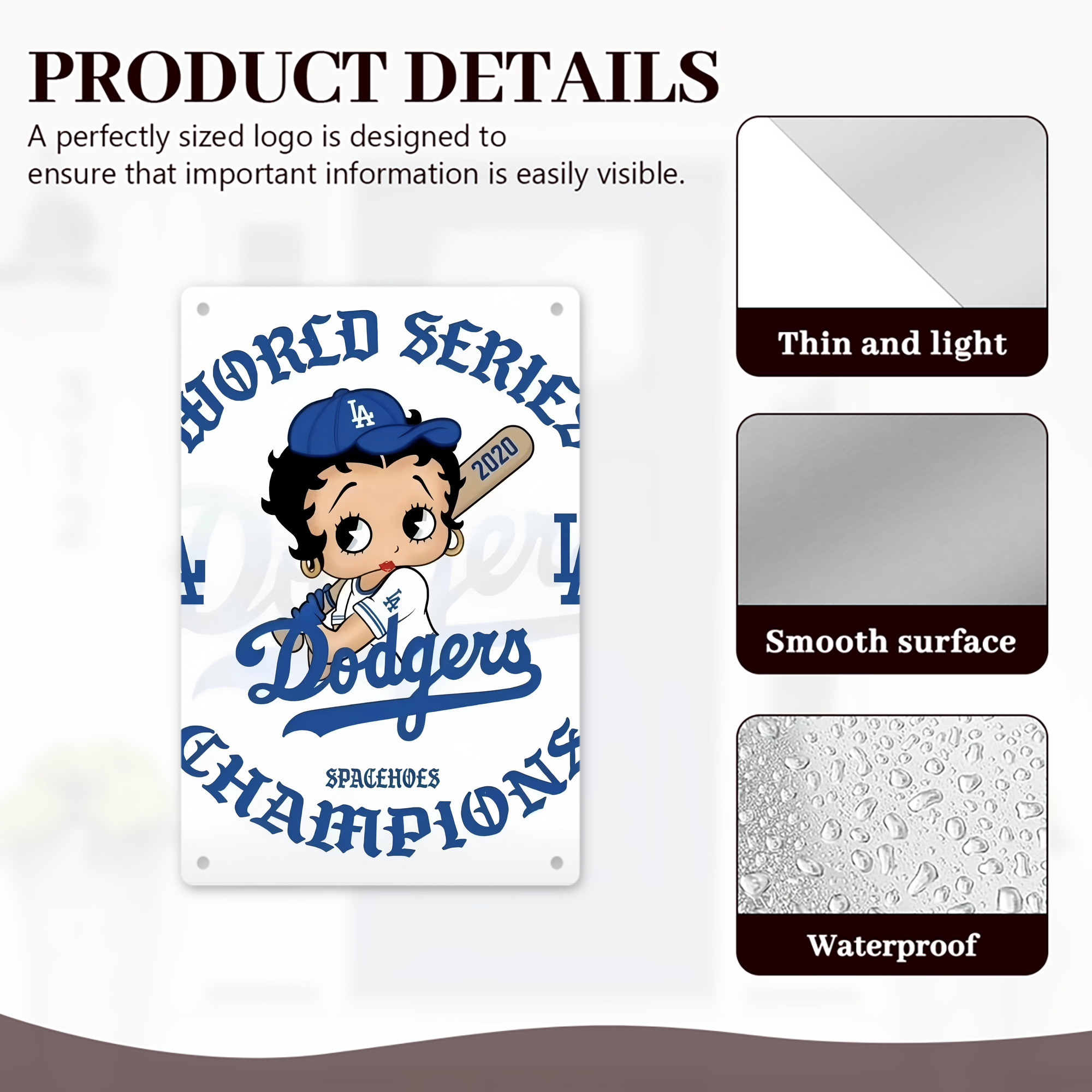  8x12inch Vertical Aluminum Sign - Durable Fade-Resistant Indoor/Outdoor Safety & Information Plaque For Office, Hotel, Restaurant, Bar, Public Spaces