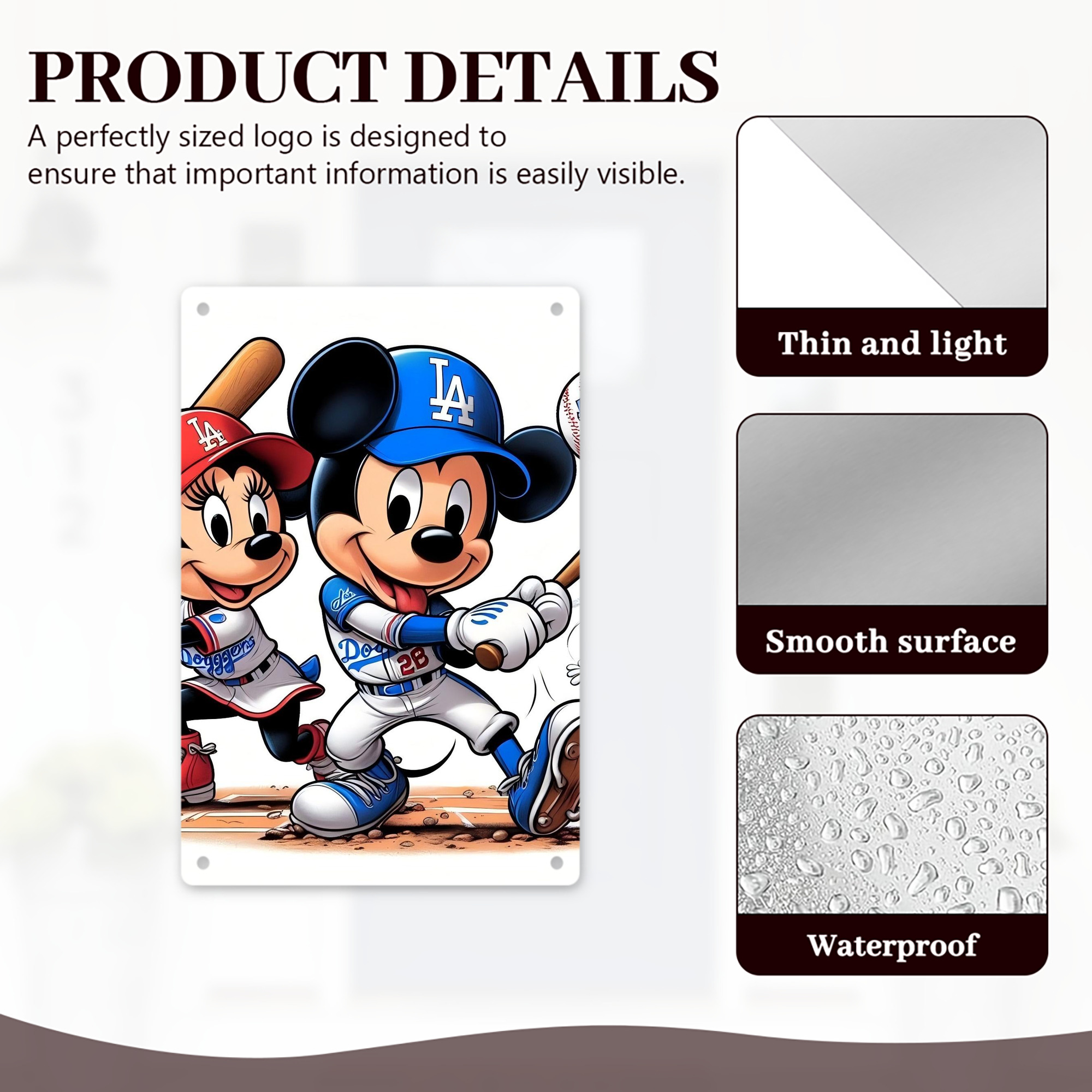  8x12inch Vertical Aluminum Sign - Durable Fade-Resistant Indoor/Outdoor Safety & Information Plaque For Office, Hotel, Restaurant, Bar, Public Spaces