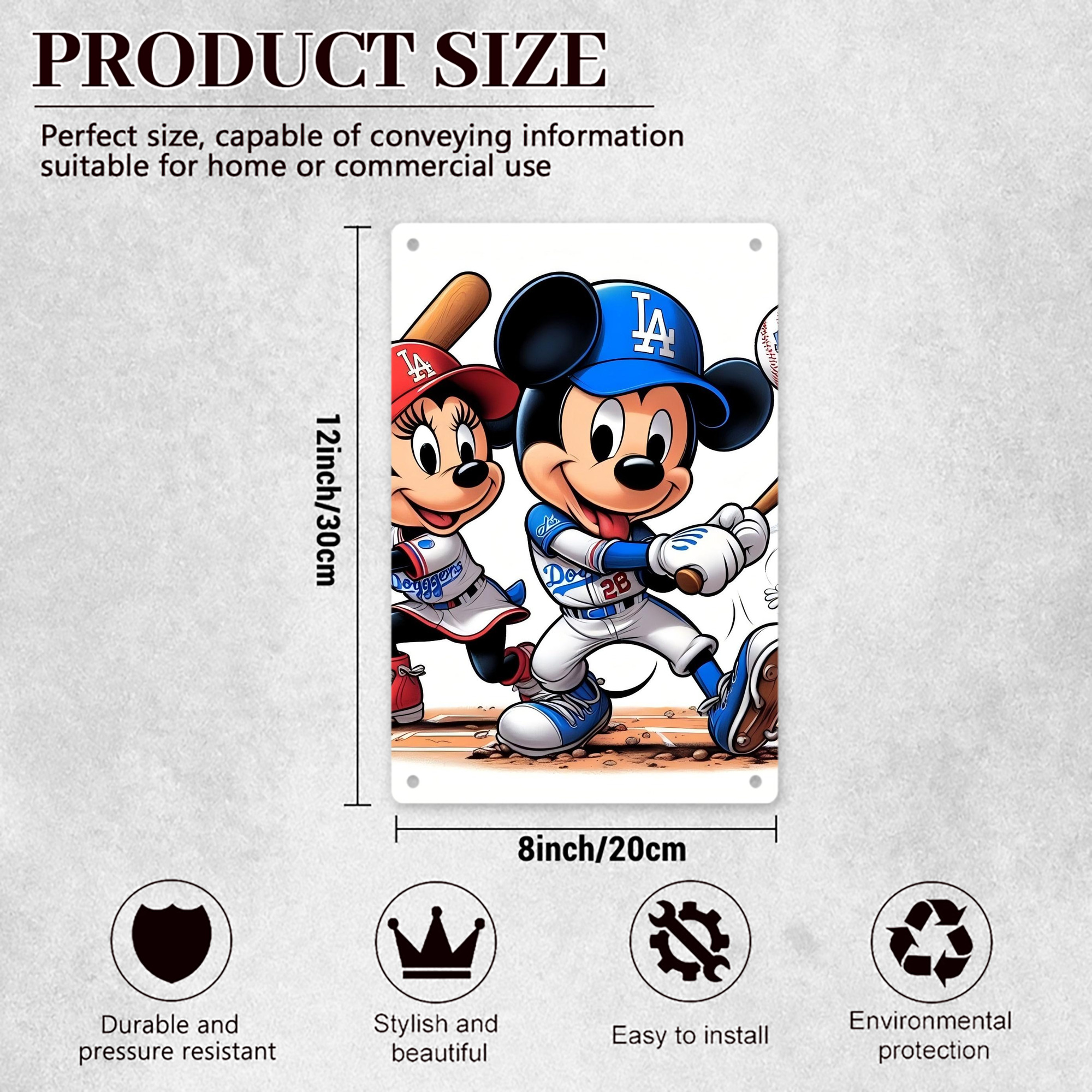  8x12inch Vertical Aluminum Sign - Durable Fade-Resistant Indoor/Outdoor Safety & Information Plaque For Office, Hotel, Restaurant, Bar, Public Spaces