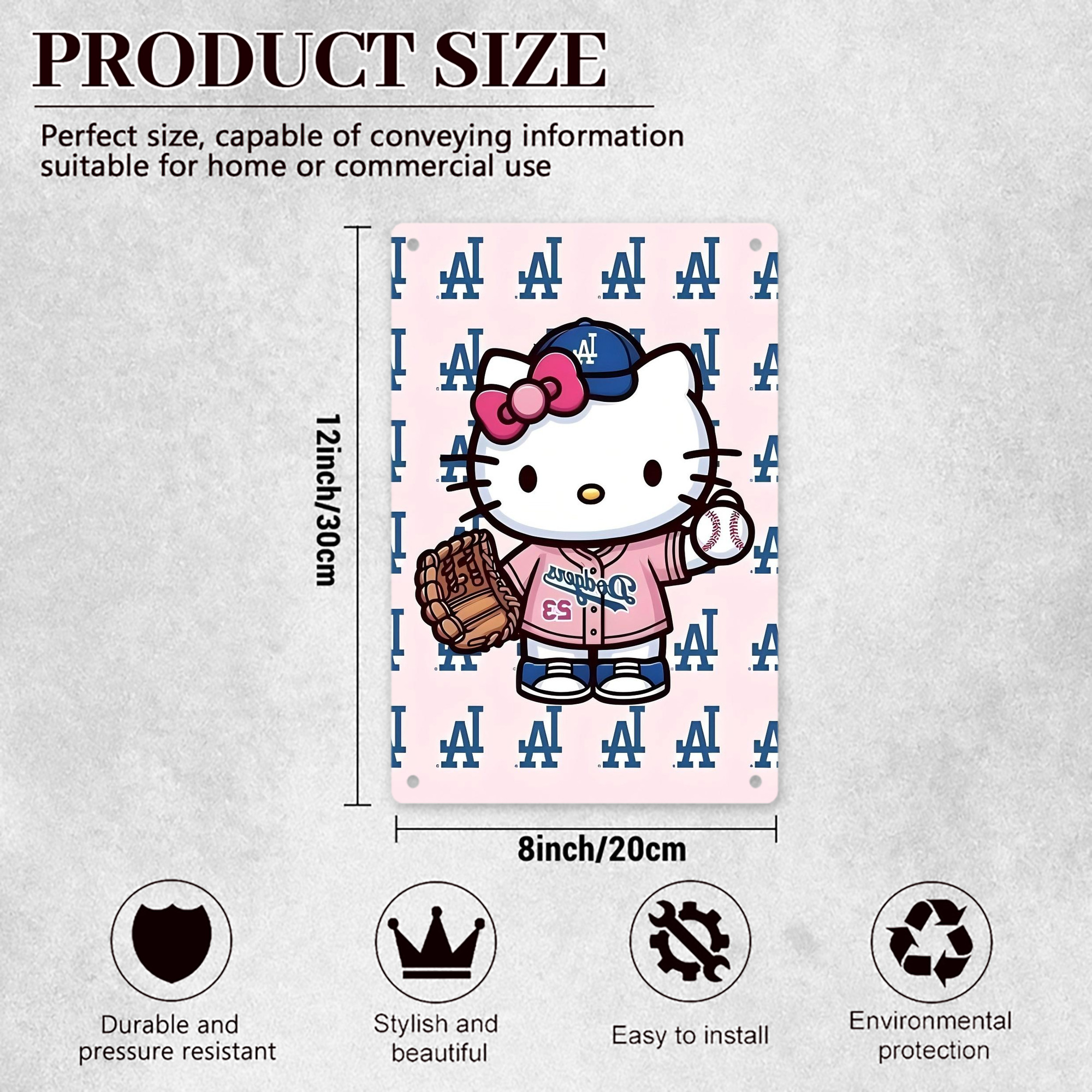  8x12inch Vertical Aluminum Sign - Durable Fade-Resistant Indoor/Outdoor Safety & Information Plaque For Office, Hotel, Restaurant, Bar, Public Spaces