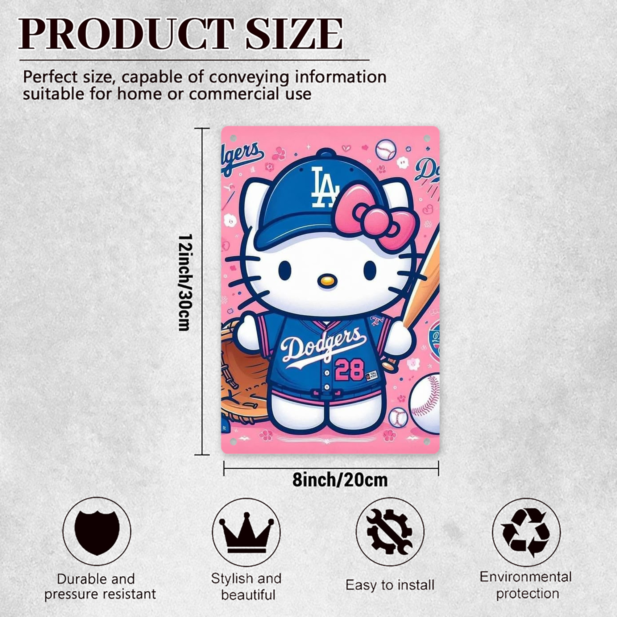  8x12inch Vertical Aluminum Sign - Durable Fade-Resistant Indoor/Outdoor Safety & Information Plaque For Office, Hotel, Restaurant, Bar, Public Spaces