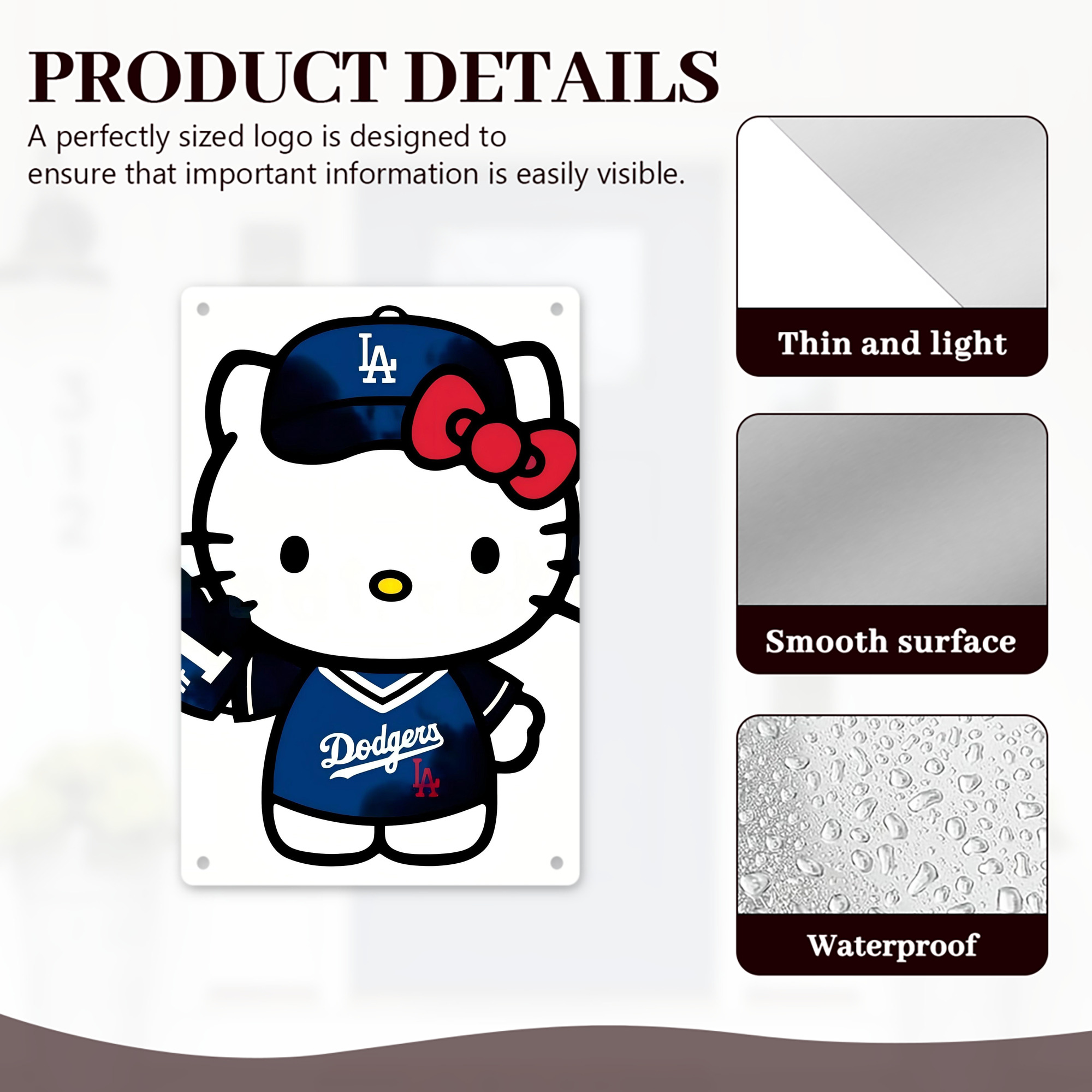  8x12inch Vertical Aluminum Sign - Durable Fade-Resistant Indoor/Outdoor Safety & Information Plaque For Office, Hotel, Restaurant, Bar, Public Spaces