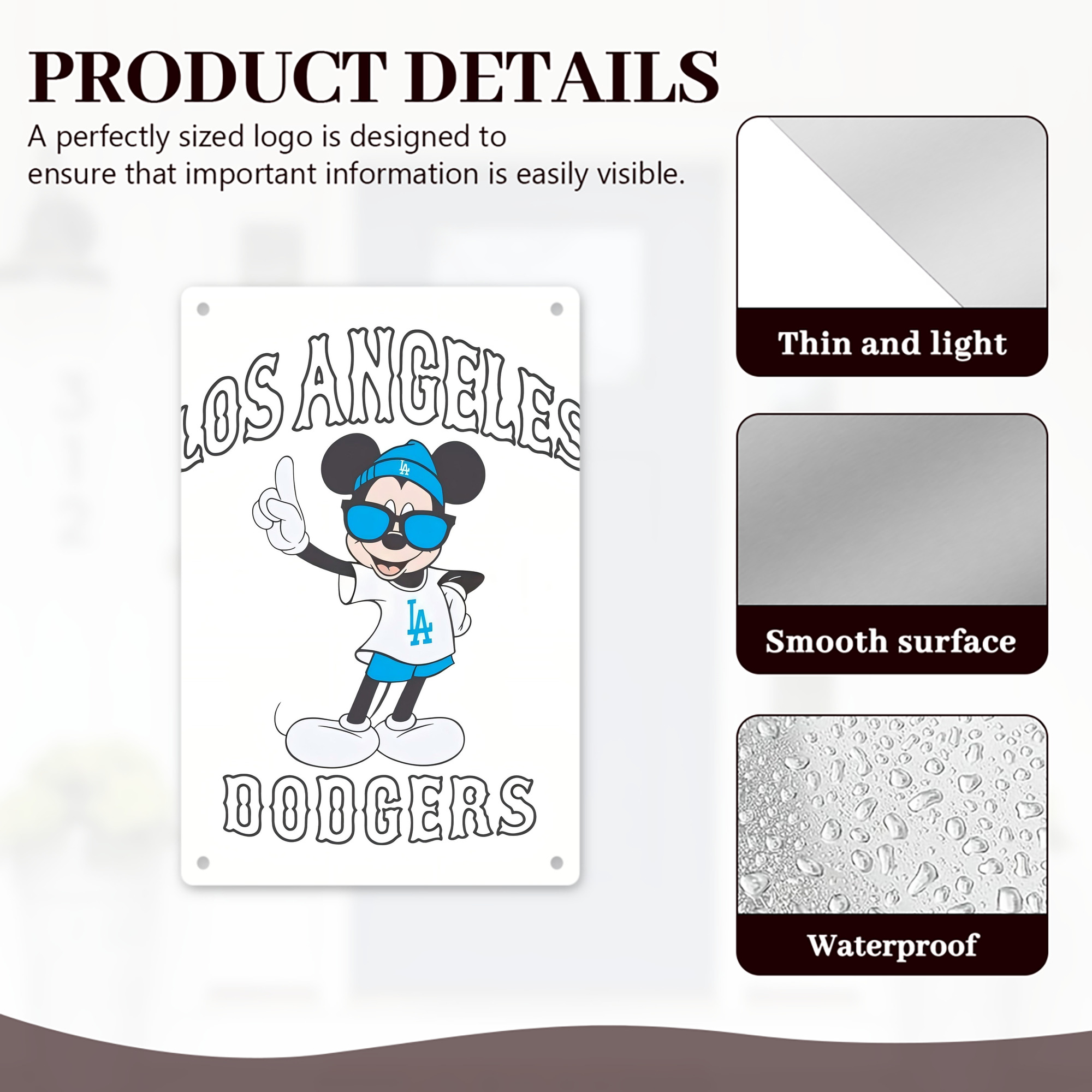  8x12inch Vertical Aluminum Sign - Durable Fade-Resistant Indoor/Outdoor Safety & Information Plaque For Office, Hotel, Restaurant, Bar, Public Spaces