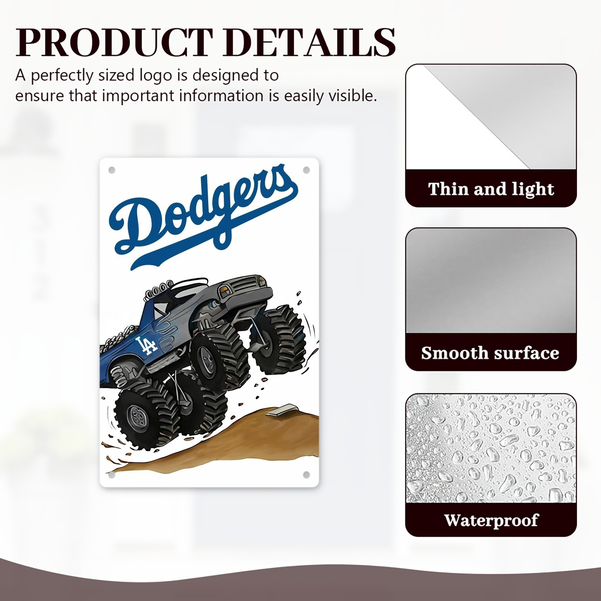  8x12inch Vertical Aluminum Sign - Durable Fade-Resistant Indoor/Outdoor Safety & Information Plaque For Office, Hotel, Restaurant, Bar, Public Spaces