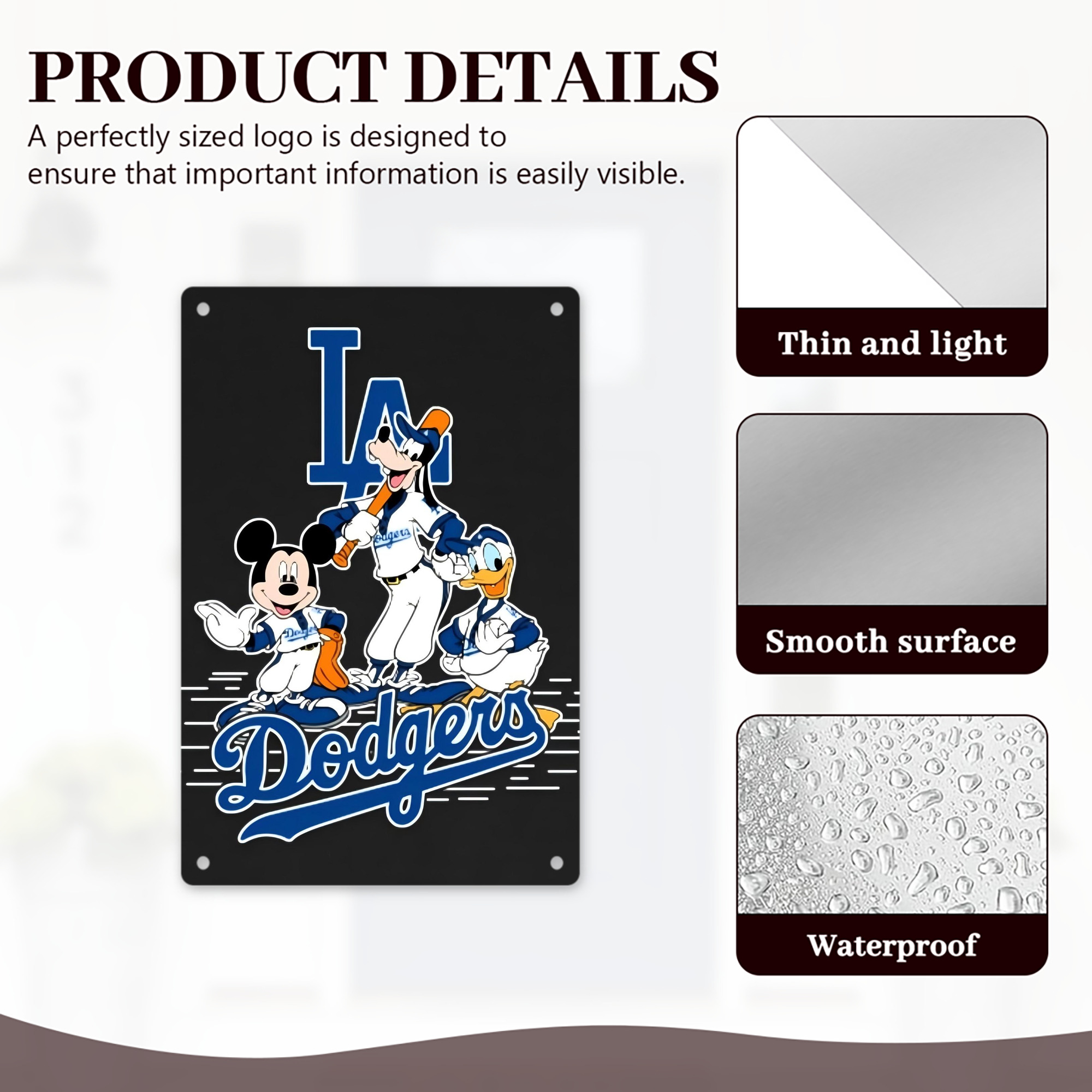  8x12inch Vertical Aluminum Sign - Durable Fade-Resistant Indoor/Outdoor Safety & Information Plaque For Office, Hotel, Restaurant, Bar, Public Spaces