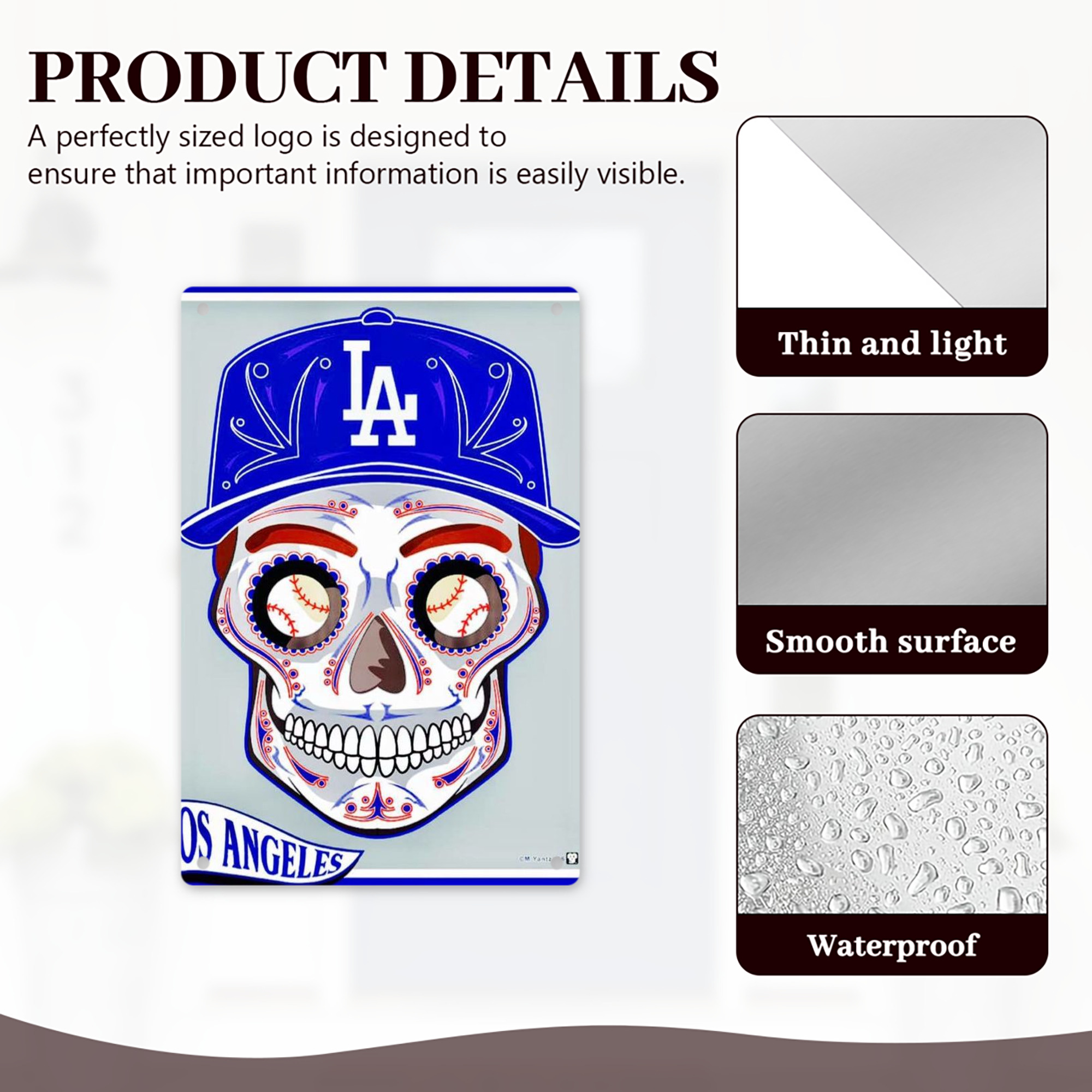  8x12inch Vertical Aluminum Sign - Durable Fade-Resistant Indoor/Outdoor Safety & Information Plaque For Office, Hotel, Restaurant, Bar, Public Spaces