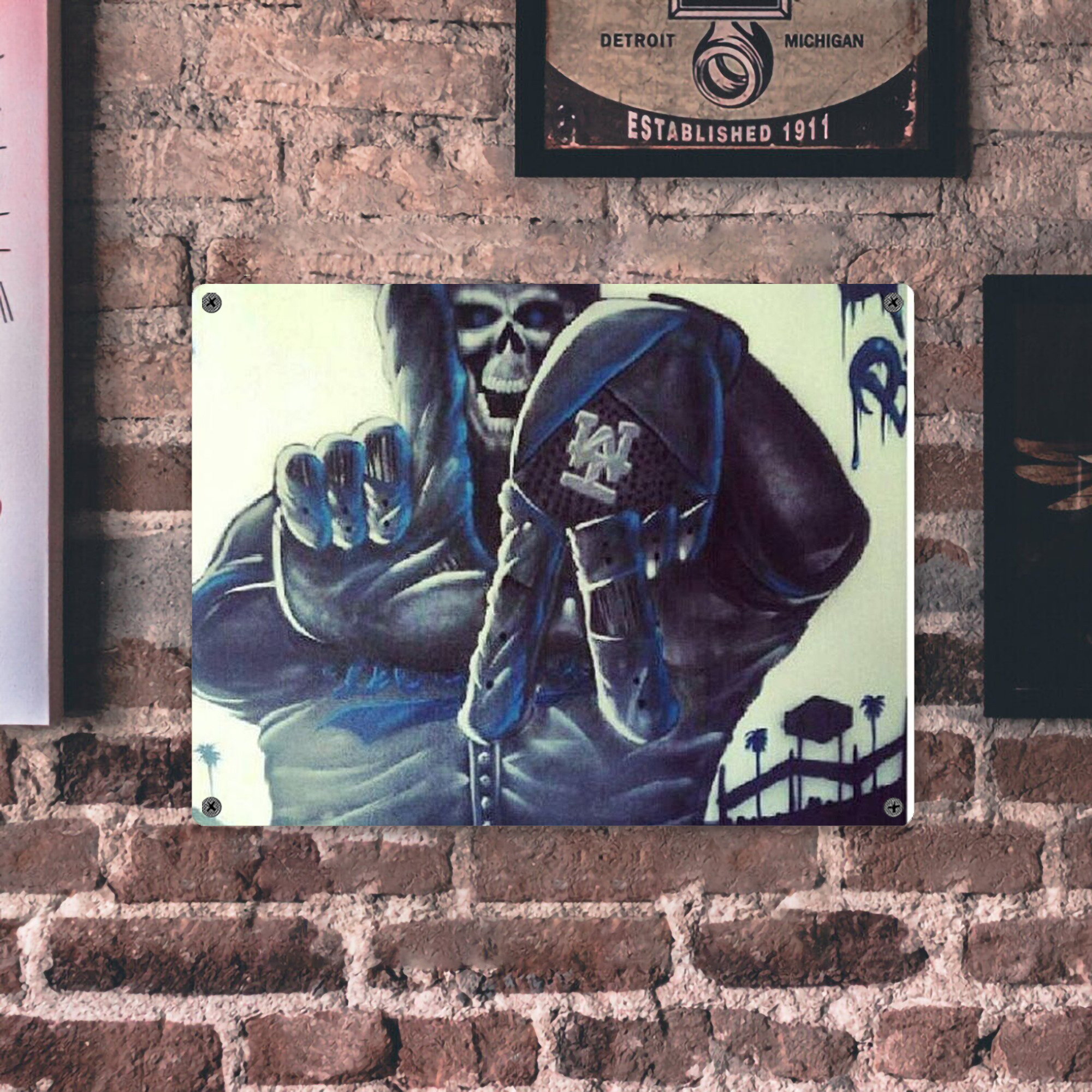  Vintage Metal Tin Sign 16x12 – Full-Print Iron Wall Decor – Durable, Fade-Resistant – Easy To Hang – Ideal For Home, Bar, Kitchen & Office Decor