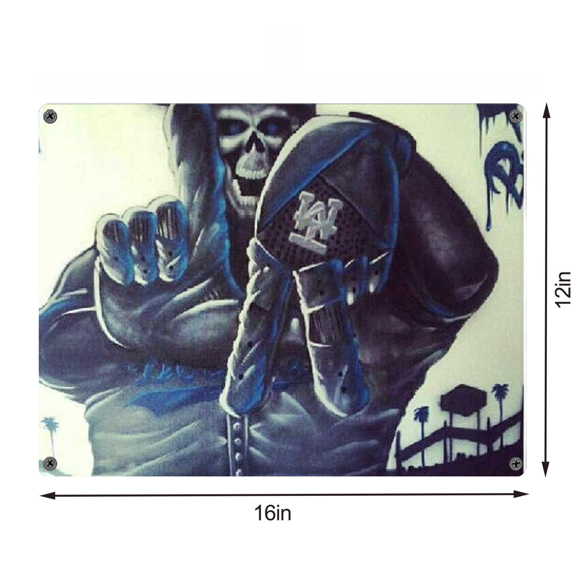  Vintage Metal Tin Sign 16x12 – Full-Print Iron Wall Decor – Durable, Fade-Resistant – Easy To Hang – Ideal For Home, Bar, Kitchen & Office Decor