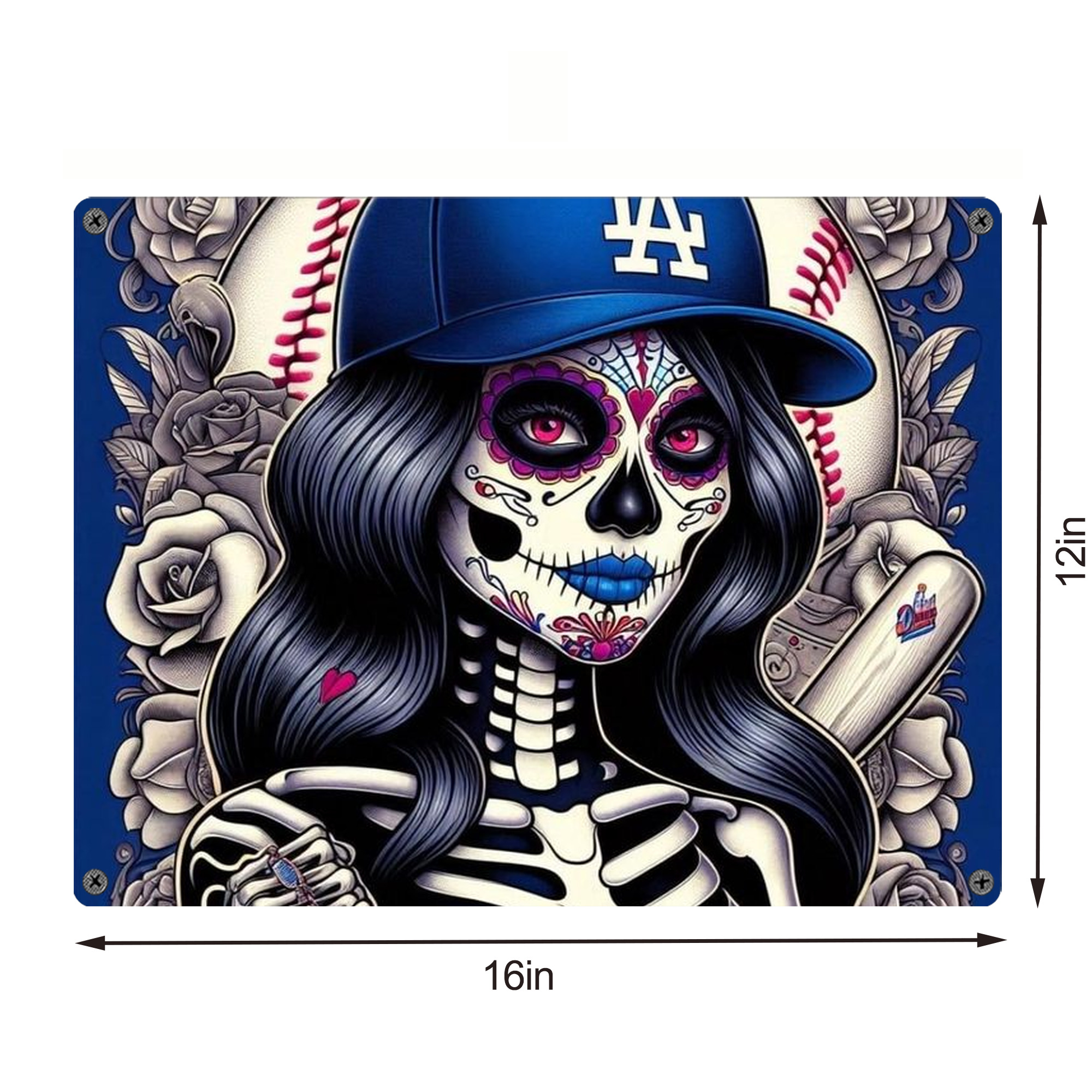  Vintage Metal Tin Sign 16x12 – Full-Print Iron Wall Decor – Durable, Fade-Resistant – Easy To Hang – Ideal For Home, Bar, Kitchen & Office Decor