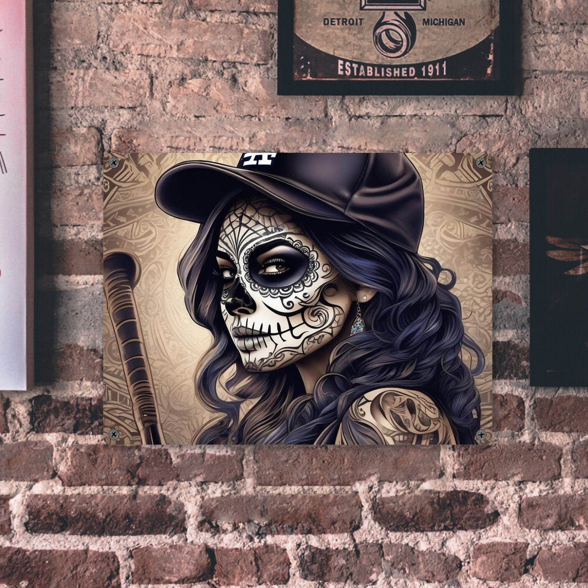  Vintage Metal Tin Sign 16x12 – Full-Print Iron Wall Decor – Durable, Fade-Resistant – Easy To Hang – Ideal For Home, Bar, Kitchen & Office Decor