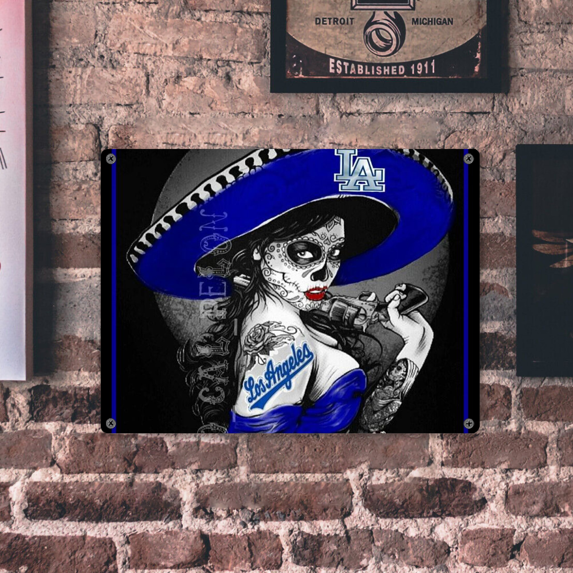  Vintage Metal Tin Sign 16x12 – Full-Print Iron Wall Decor – Durable, Fade-Resistant – Easy To Hang – Ideal For Home, Bar, Kitchen & Office Decor