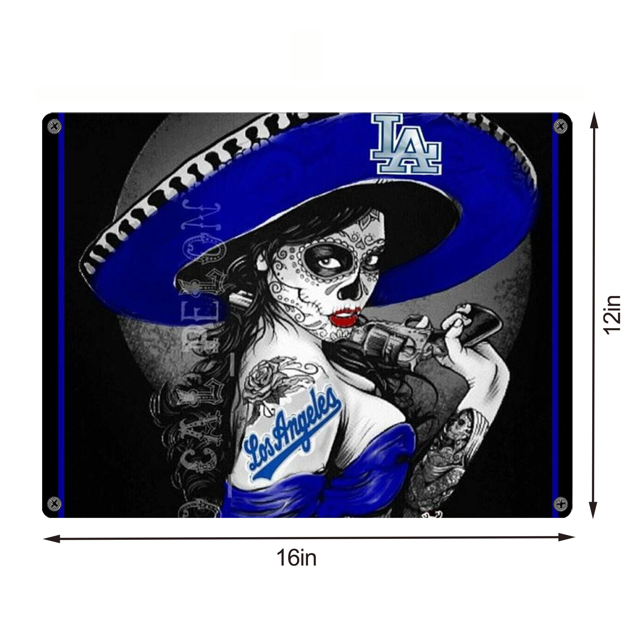  Vintage Metal Tin Sign 16x12 – Full-Print Iron Wall Decor – Durable, Fade-Resistant – Easy To Hang – Ideal For Home, Bar, Kitchen & Office Decor