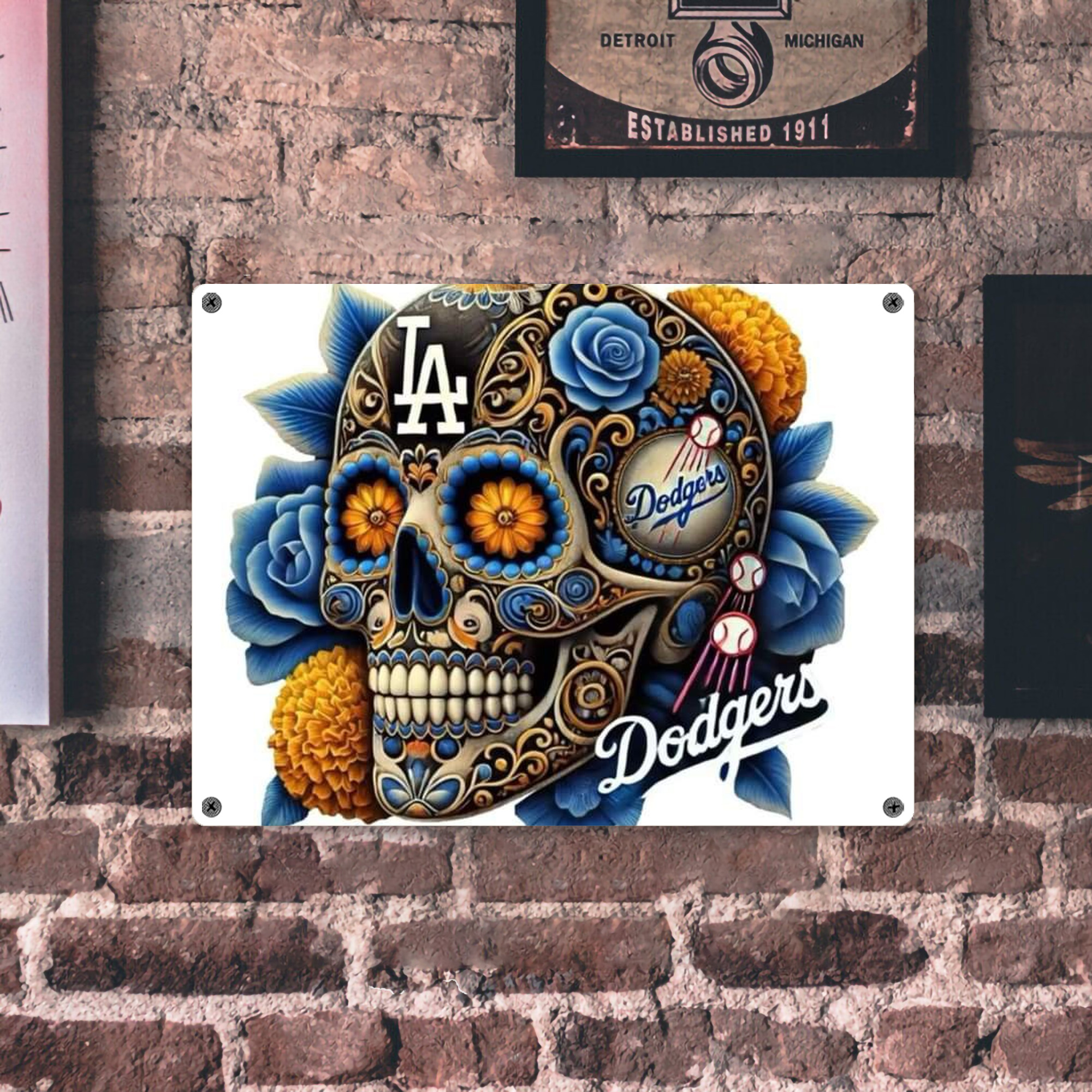  Vintage Metal Tin Sign 16x12 – Full-Print Iron Wall Decor – Durable, Fade-Resistant – Easy To Hang – Ideal For Home, Bar, Kitchen & Office Decor