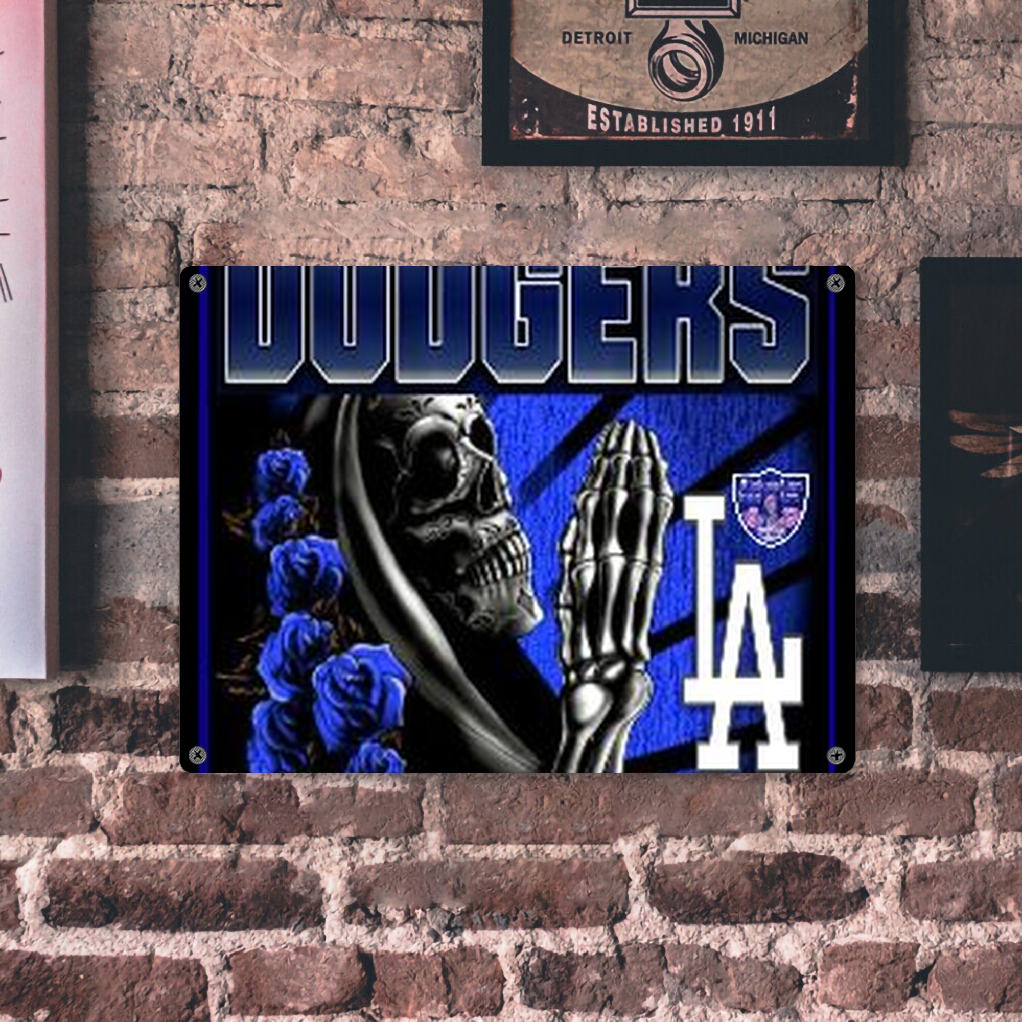  Vintage Metal Tin Sign 16x12 – Full-Print Iron Wall Decor – Durable, Fade-Resistant – Easy To Hang – Ideal For Home, Bar, Kitchen & Office Decor