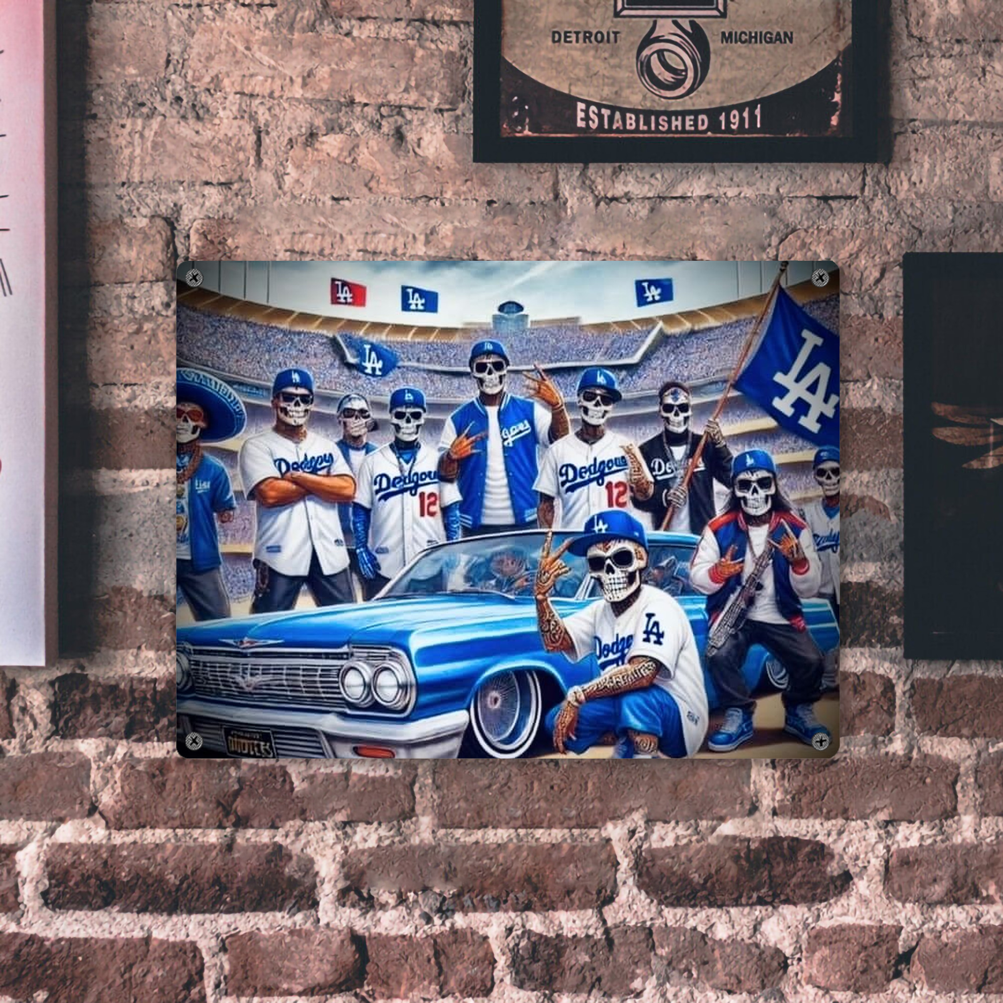  Vintage Metal Tin Sign 16x12 – Full-Print Iron Wall Decor – Durable, Fade-Resistant – Easy To Hang – Ideal For Home, Bar, Kitchen & Office Decor