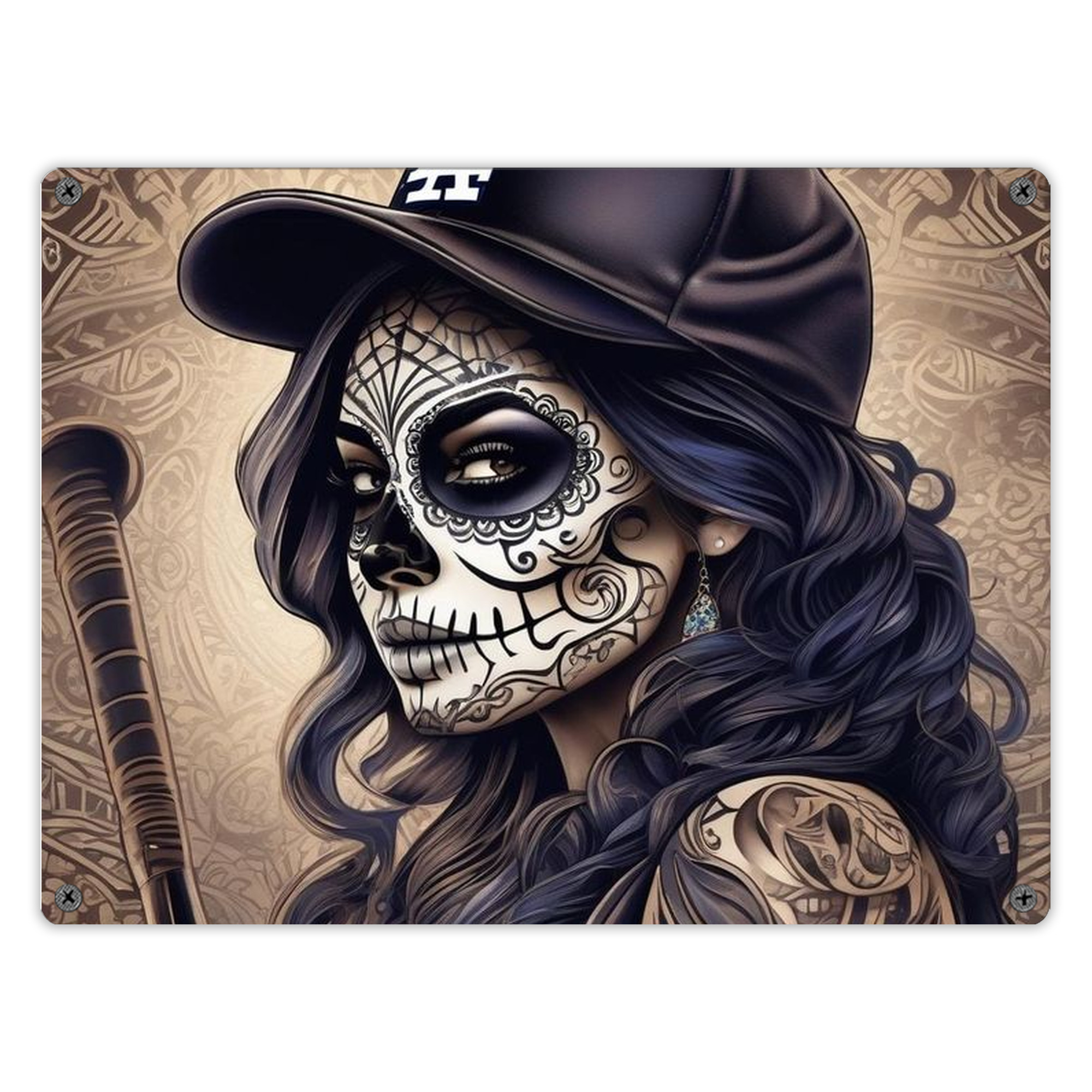  Vintage Metal Tin Sign 16x12 – Full-Print Iron Wall Decor – Durable, Fade-Resistant – Easy To Hang – Ideal For Home, Bar, Kitchen & Office Decor