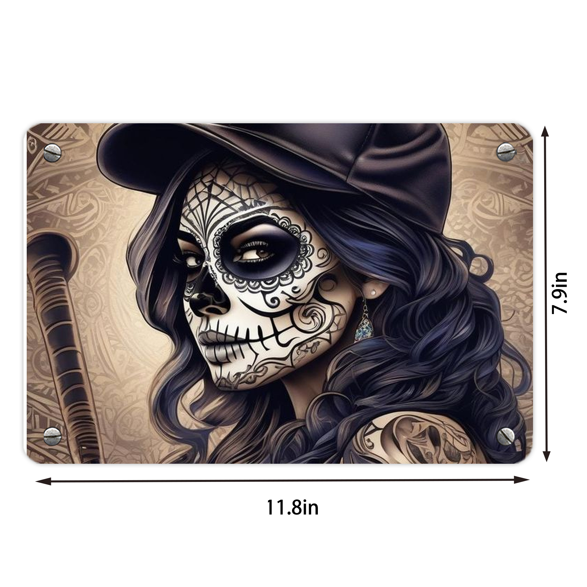  Metal Tin Sign 12x8inch - Premium Full-Print Decorative Wall Art, Durable Rust-Resistant Metal Plaque For Living Room, Bedroom, Kitchen, Office, Bar Décor