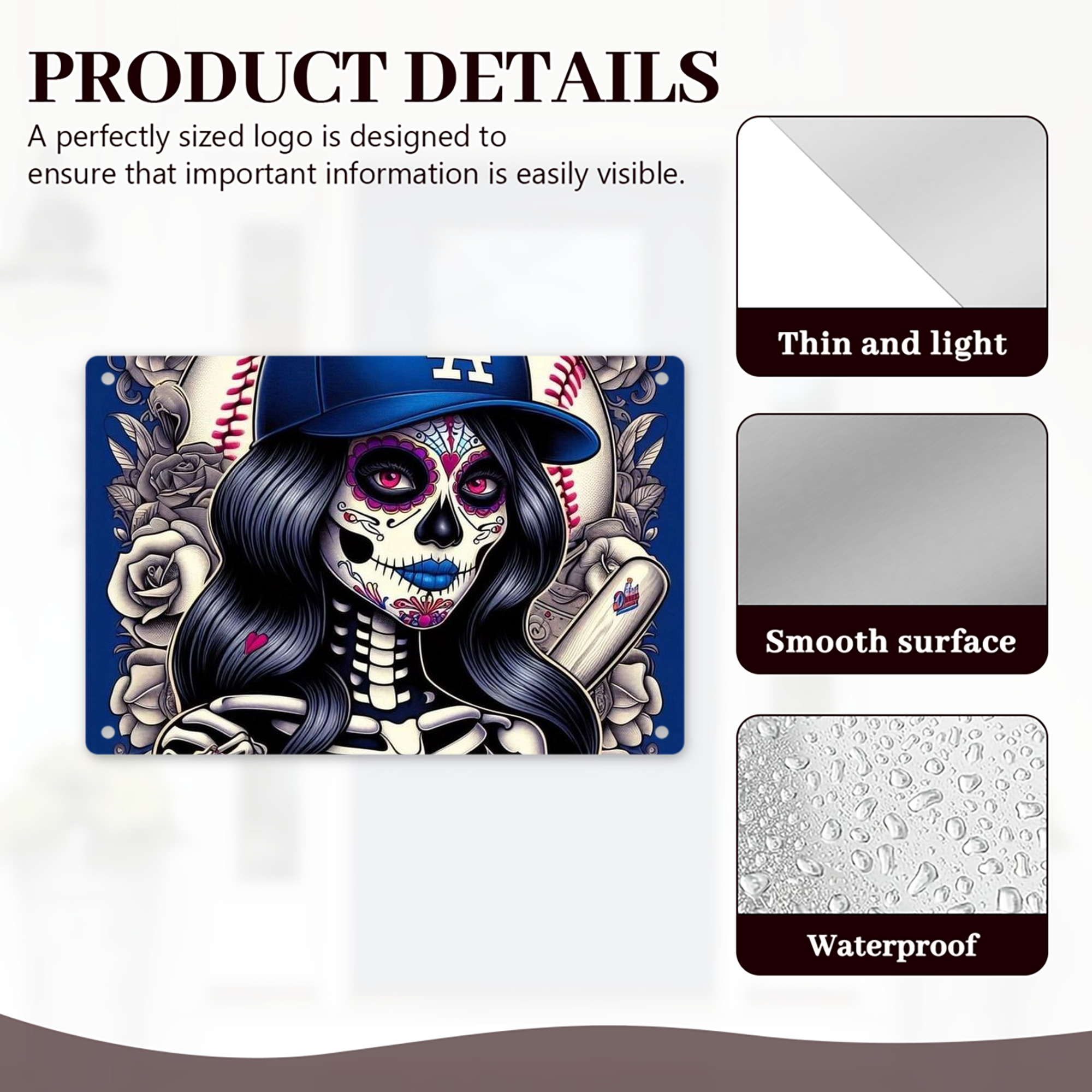  Decorative Aluminum Plaque – Horizontal Design – Durable, Stylish, Easy To Install – Ideal For Home, Office, Bar, And More