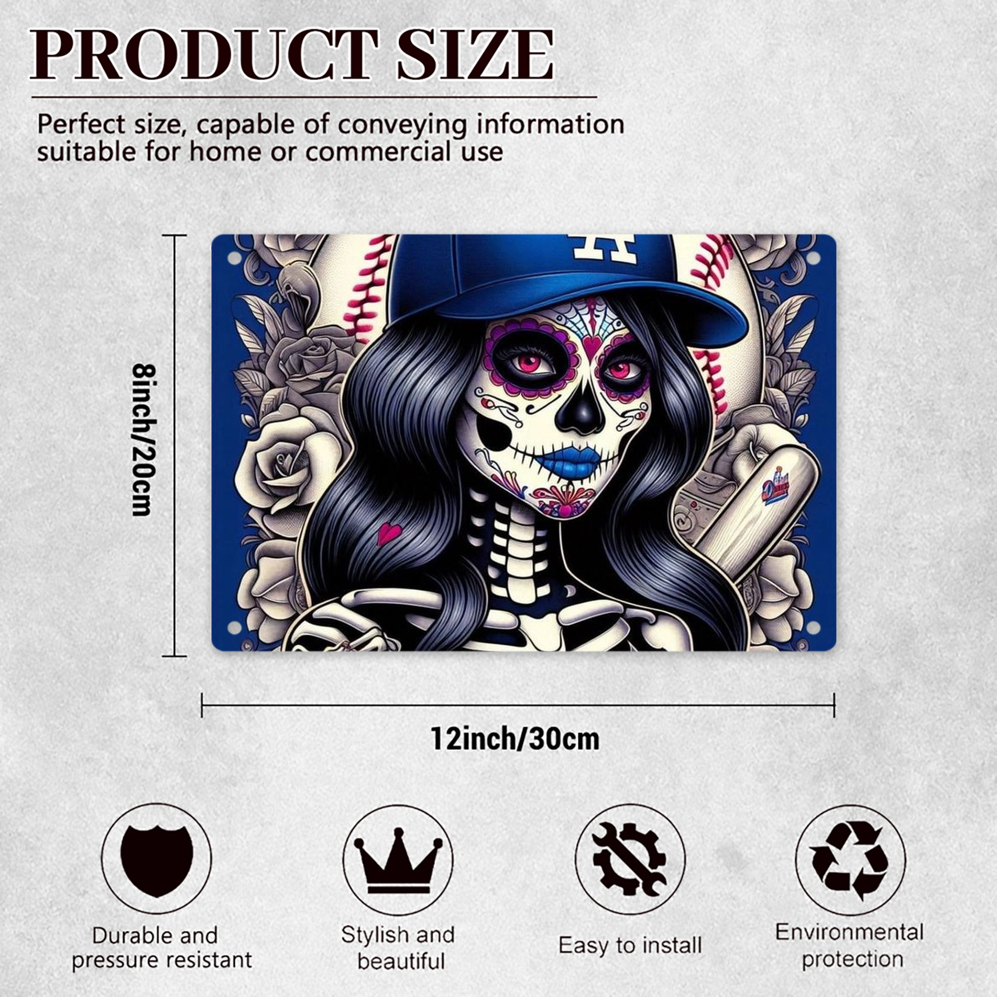  Decorative Aluminum Plaque – Horizontal Design – Durable, Stylish, Easy To Install – Ideal For Home, Office, Bar, And More