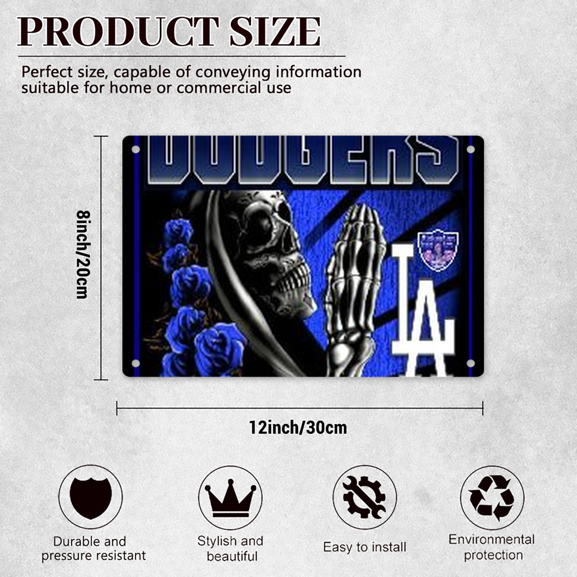  Decorative Aluminum Plaque – Horizontal Design – Durable, Stylish, Easy To Install – Ideal For Home, Office, Bar, And More