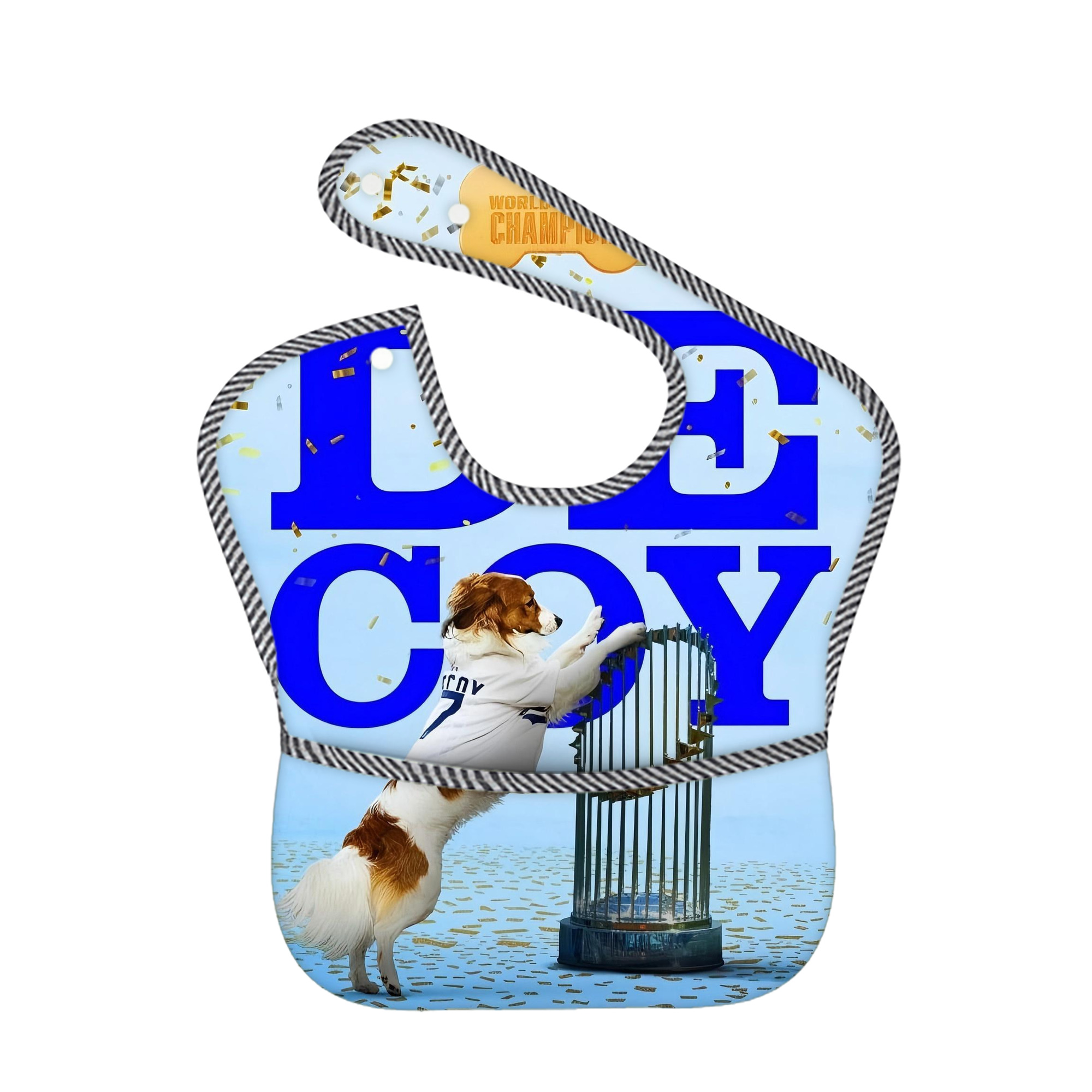  Adjustable Waterproof Toddler Bib – Full-Print Durable Polyester – Foldable Crumb Pocket – Easy Snap Closure – Soft