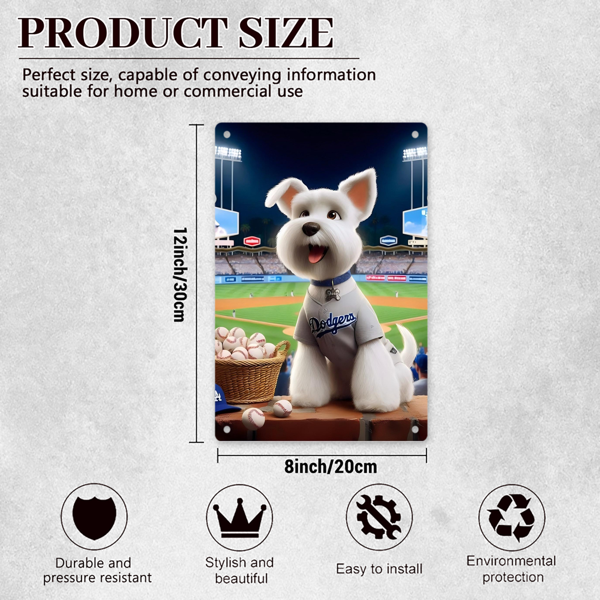  8x12inch Vertical Aluminum Sign - Durable Fade-Resistant Indoor/Outdoor Safety & Information Plaque For Office, Hotel, Restaurant, Bar, Public Spaces