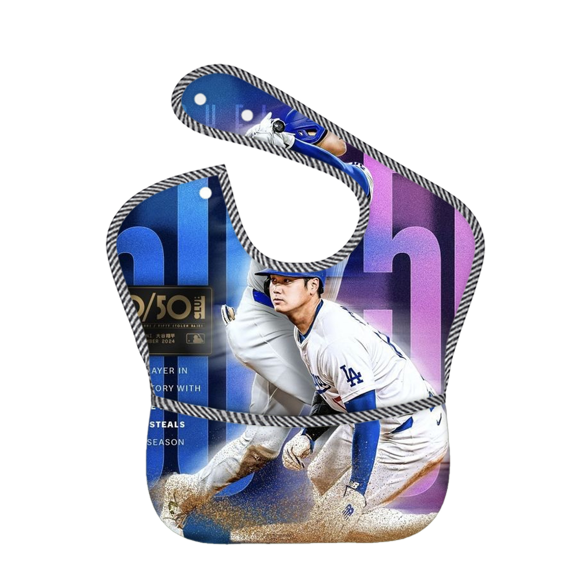  Adjustable Waterproof Toddler Bib – Full-Print Durable Polyester – Foldable Crumb Pocket – Easy Snap Closure – Soft