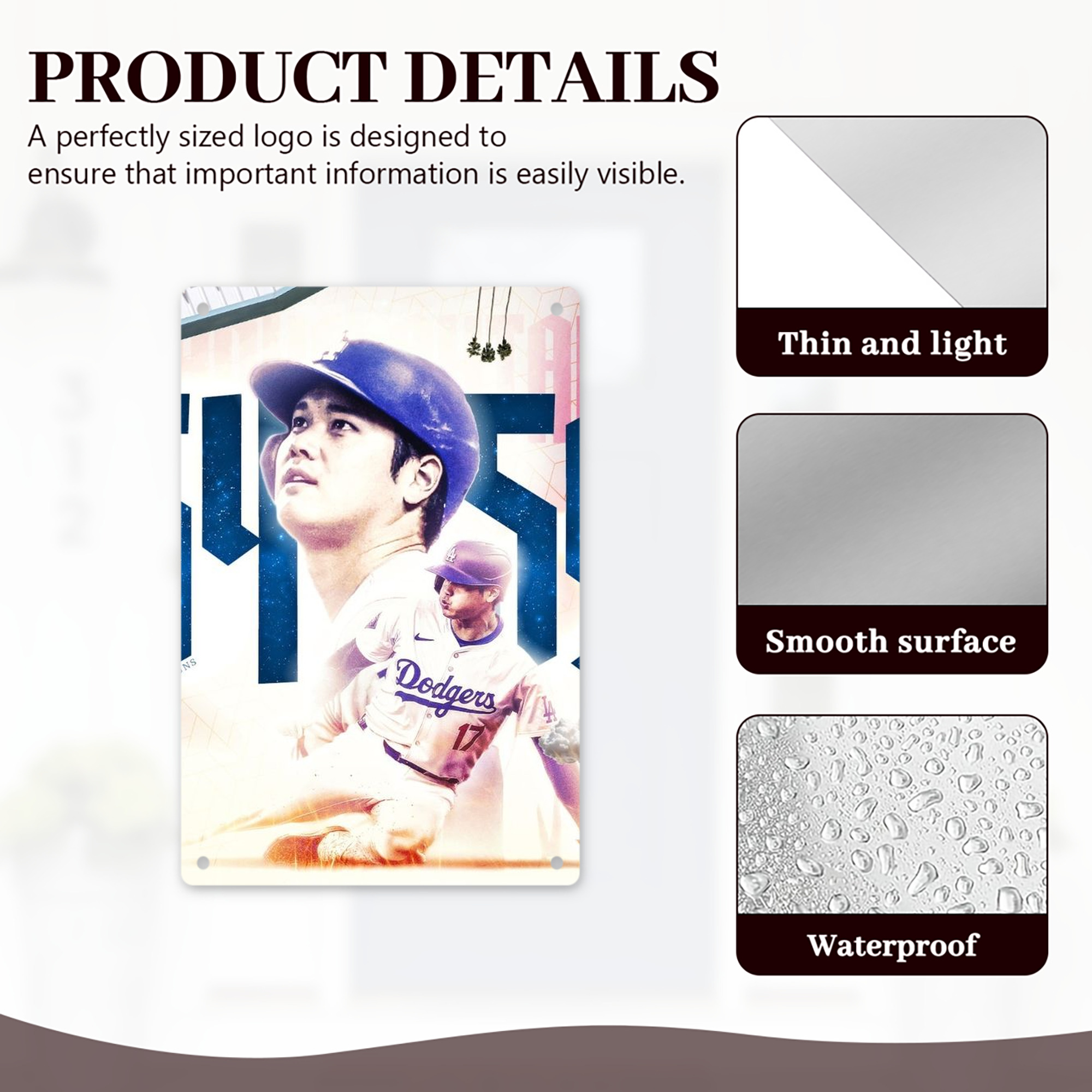  8x12inch Vertical Aluminum Sign - Durable Fade-Resistant Indoor/Outdoor Safety & Information Plaque For Office, Hotel, Restaurant, Bar, Public Spaces