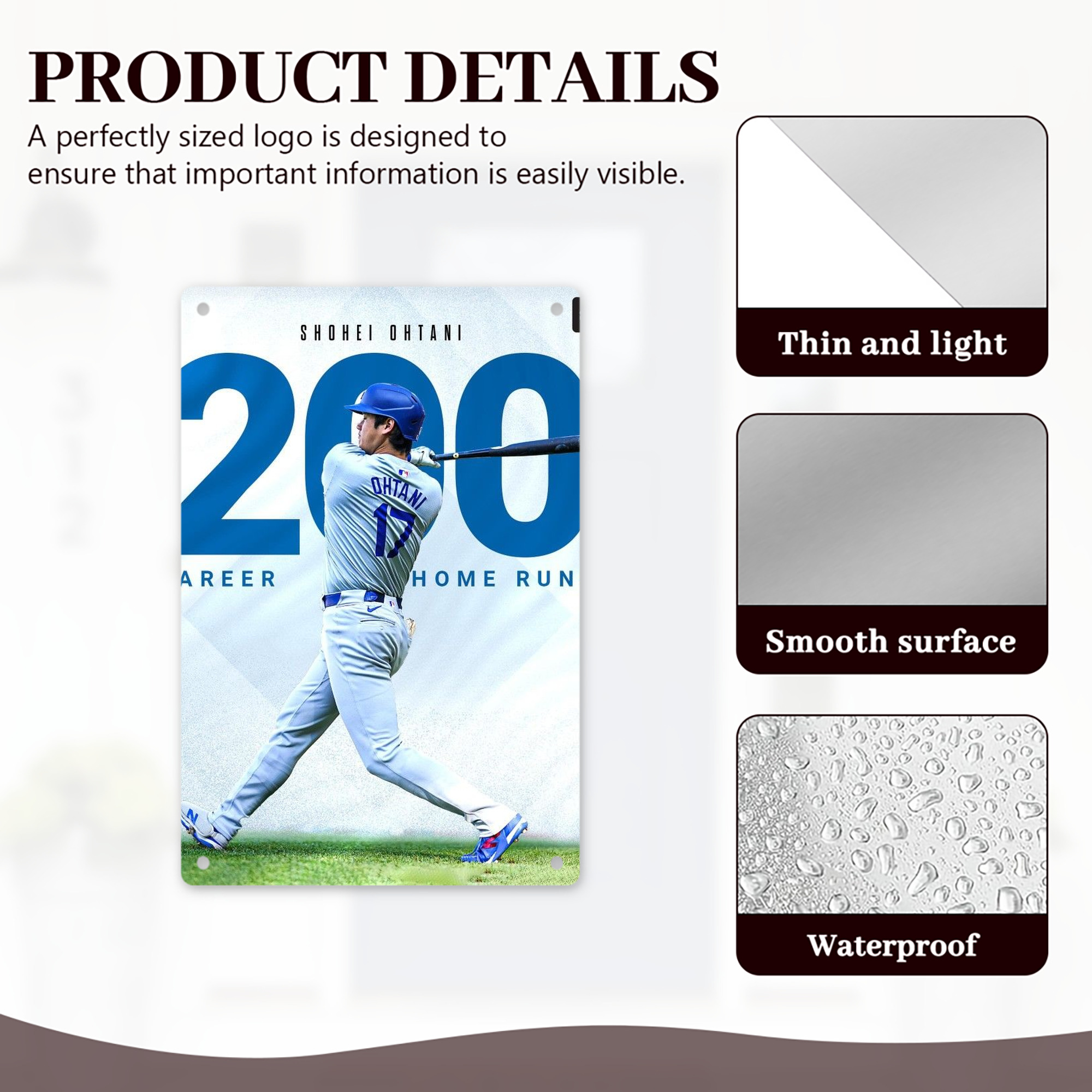  8x12inch Vertical Aluminum Sign - Durable Fade-Resistant Indoor/Outdoor Safety & Information Plaque For Office, Hotel, Restaurant, Bar, Public Spaces