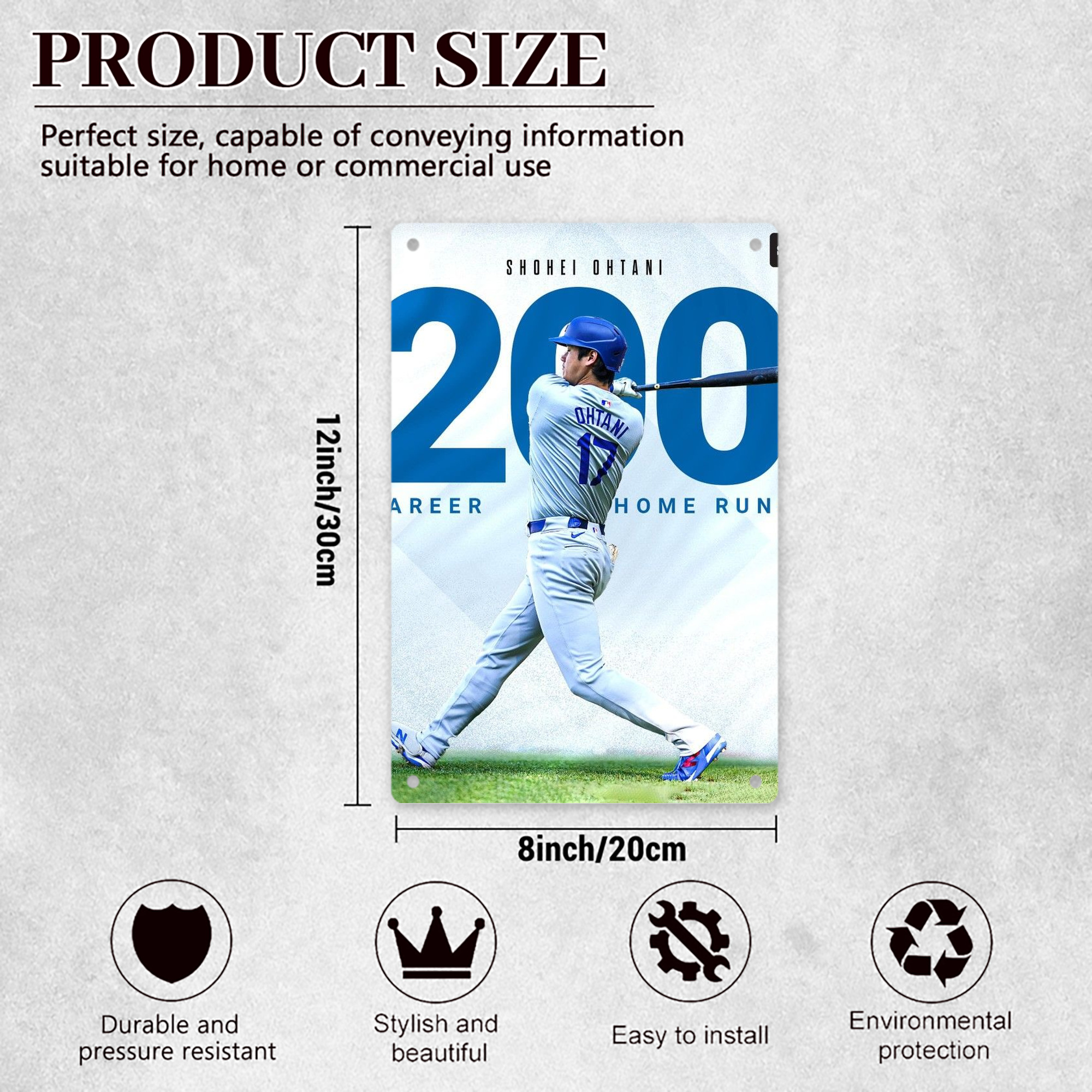  8x12inch Vertical Aluminum Sign - Durable Fade-Resistant Indoor/Outdoor Safety & Information Plaque For Office, Hotel, Restaurant, Bar, Public Spaces