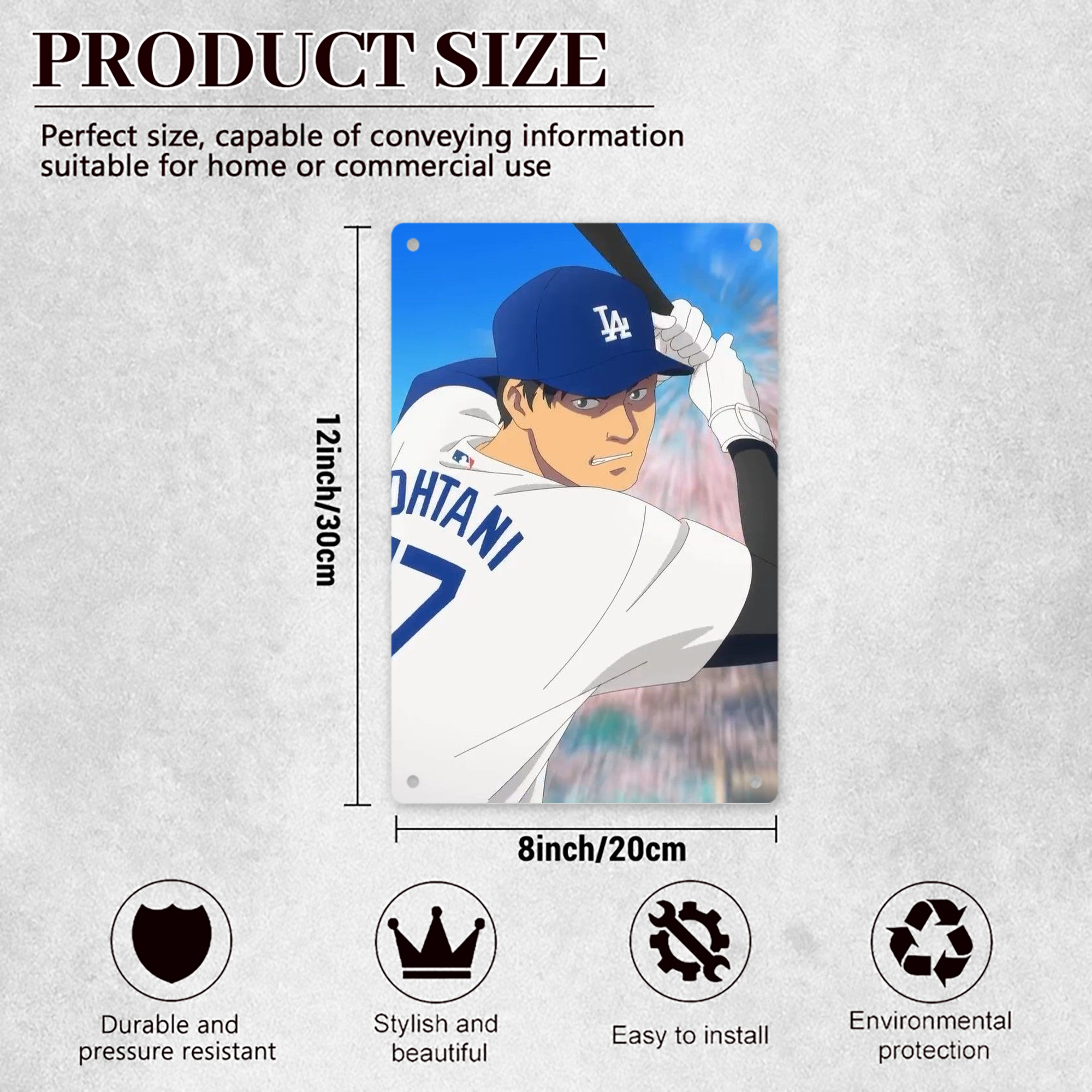  8x12inch Vertical Aluminum Sign - Durable Fade-Resistant Indoor/Outdoor Safety & Information Plaque For Office, Hotel, Restaurant, Bar, Public Spaces