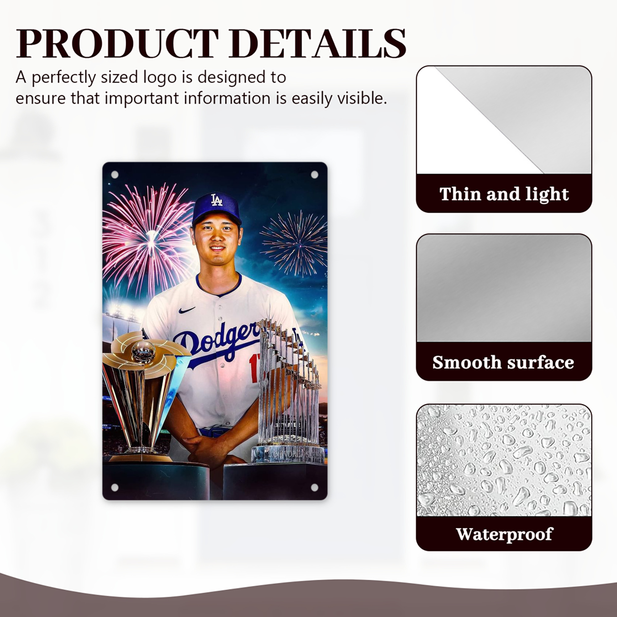  8x12inch Vertical Aluminum Sign - Durable Fade-Resistant Indoor/Outdoor Safety & Information Plaque For Office, Hotel, Restaurant, Bar, Public Spaces