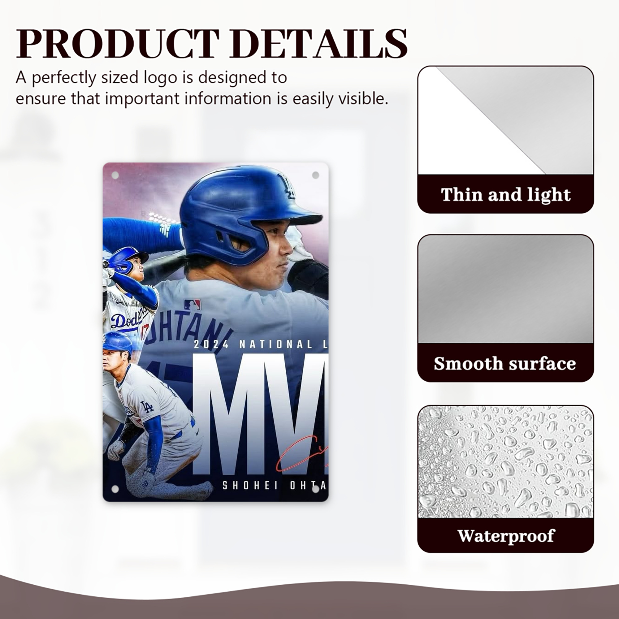  8x12inch Vertical Aluminum Sign - Durable Fade-Resistant Indoor/Outdoor Safety & Information Plaque For Office, Hotel, Restaurant, Bar, Public Spaces