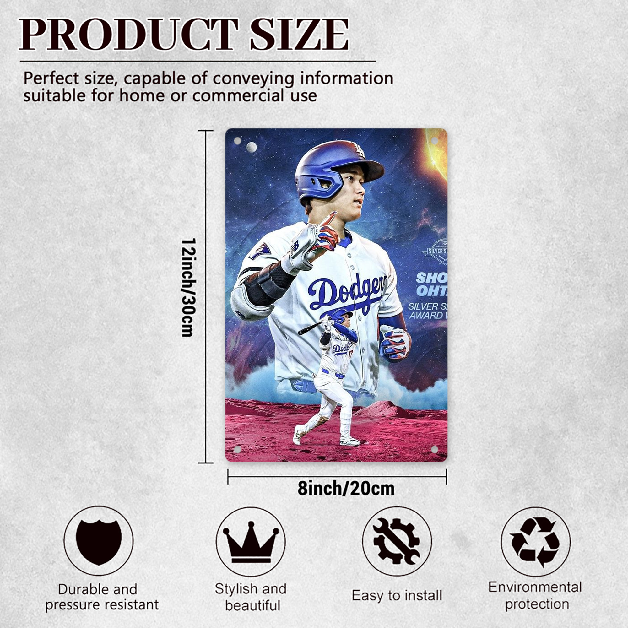  8x12inch Vertical Aluminum Sign - Durable Fade-Resistant Indoor/Outdoor Safety & Information Plaque For Office, Hotel, Restaurant, Bar, Public Spaces