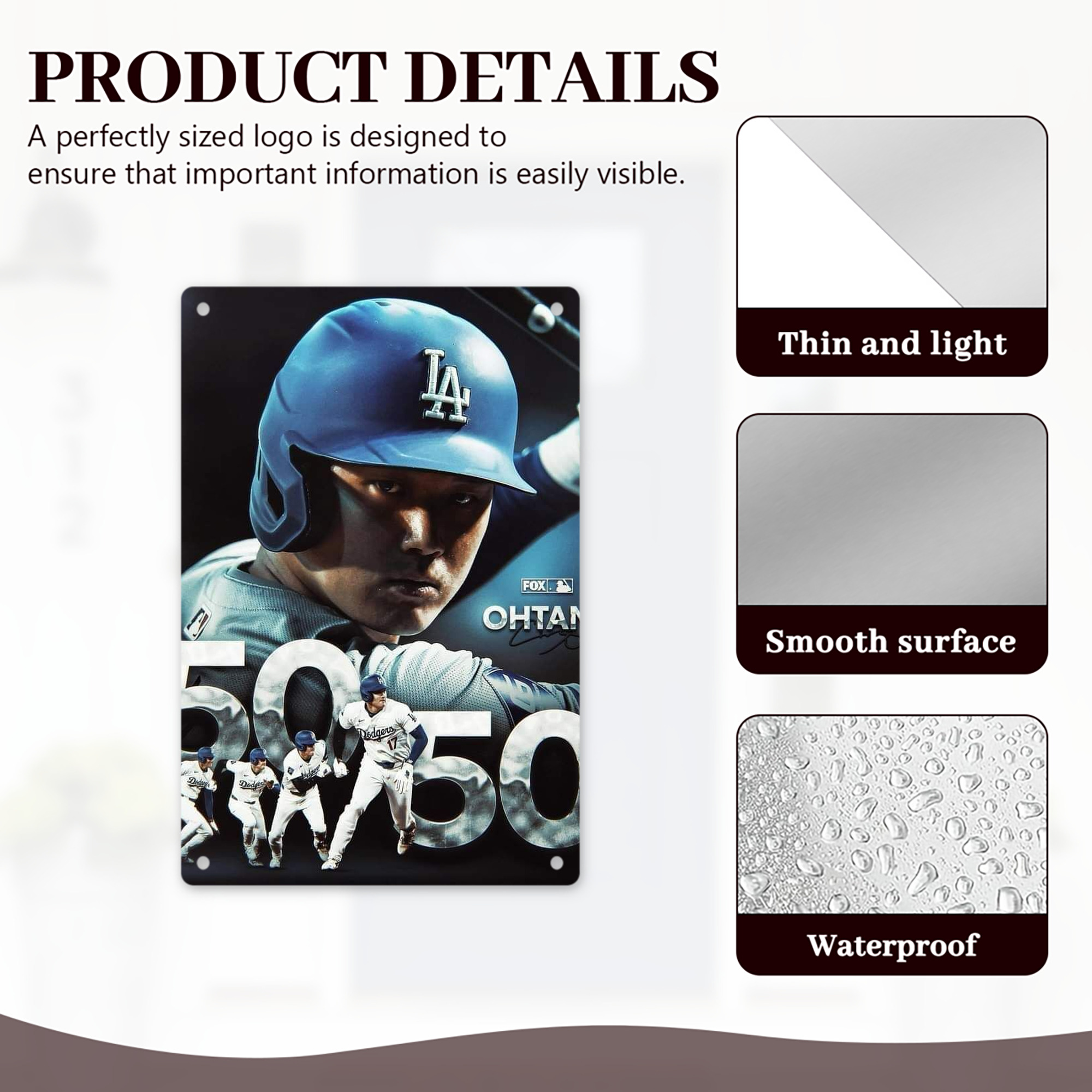  8x12inch Vertical Aluminum Sign - Durable Fade-Resistant Indoor/Outdoor Safety & Information Plaque For Office, Hotel, Restaurant, Bar, Public Spaces