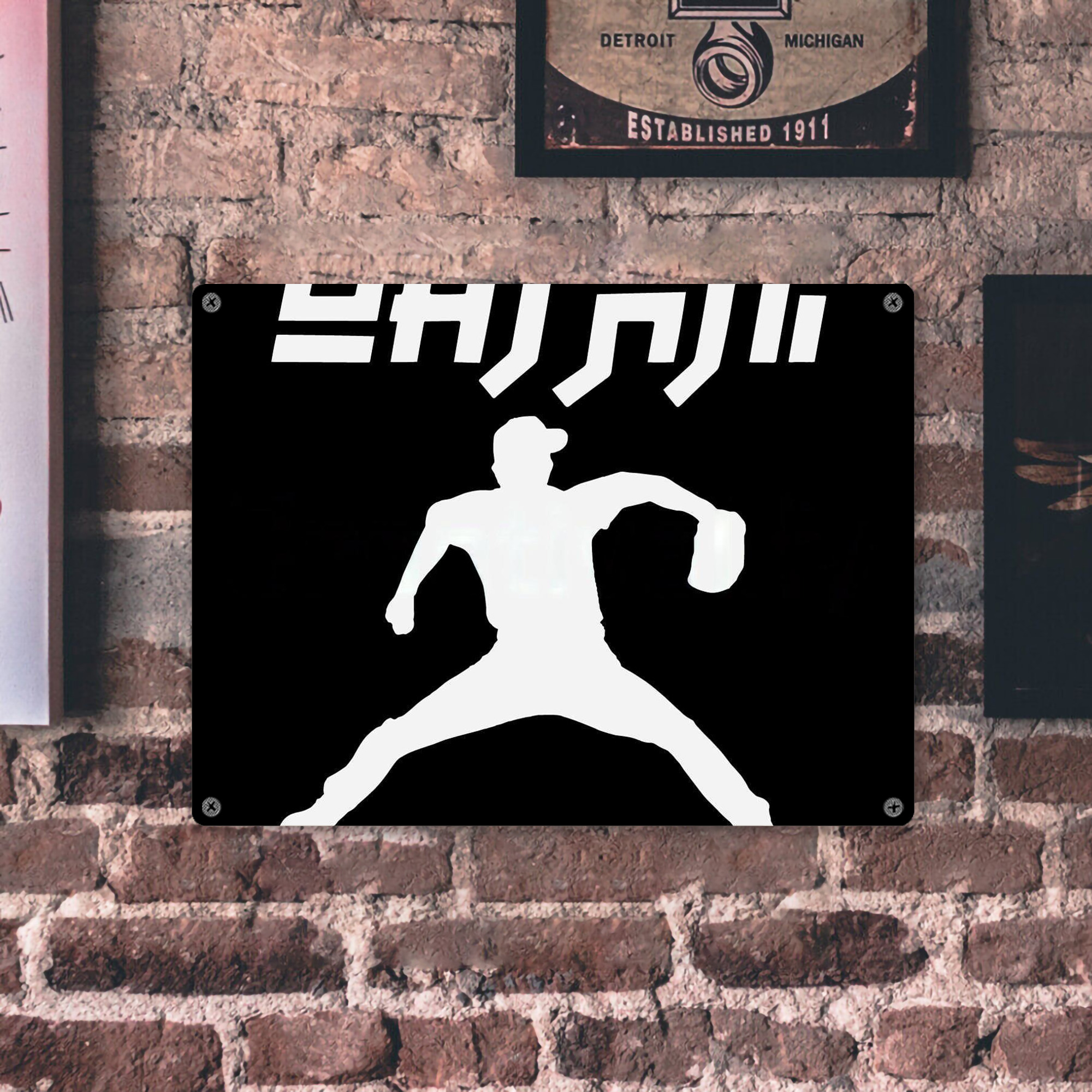  Vintage Metal Tin Sign 16x12 – Full-Print Iron Wall Decor – Durable, Fade-Resistant – Easy To Hang – Ideal For Home, Bar, Kitchen & Office Decor