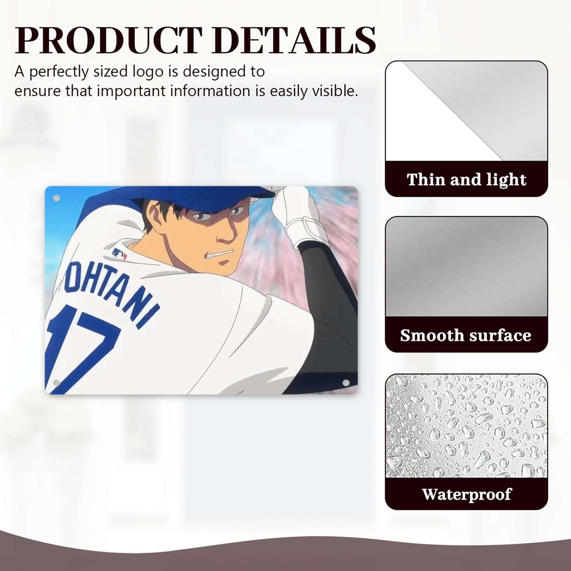  Decorative Aluminum Plaque – Horizontal Design – Durable, Stylish, Easy To Install – Ideal For Home, Office, Bar, And More