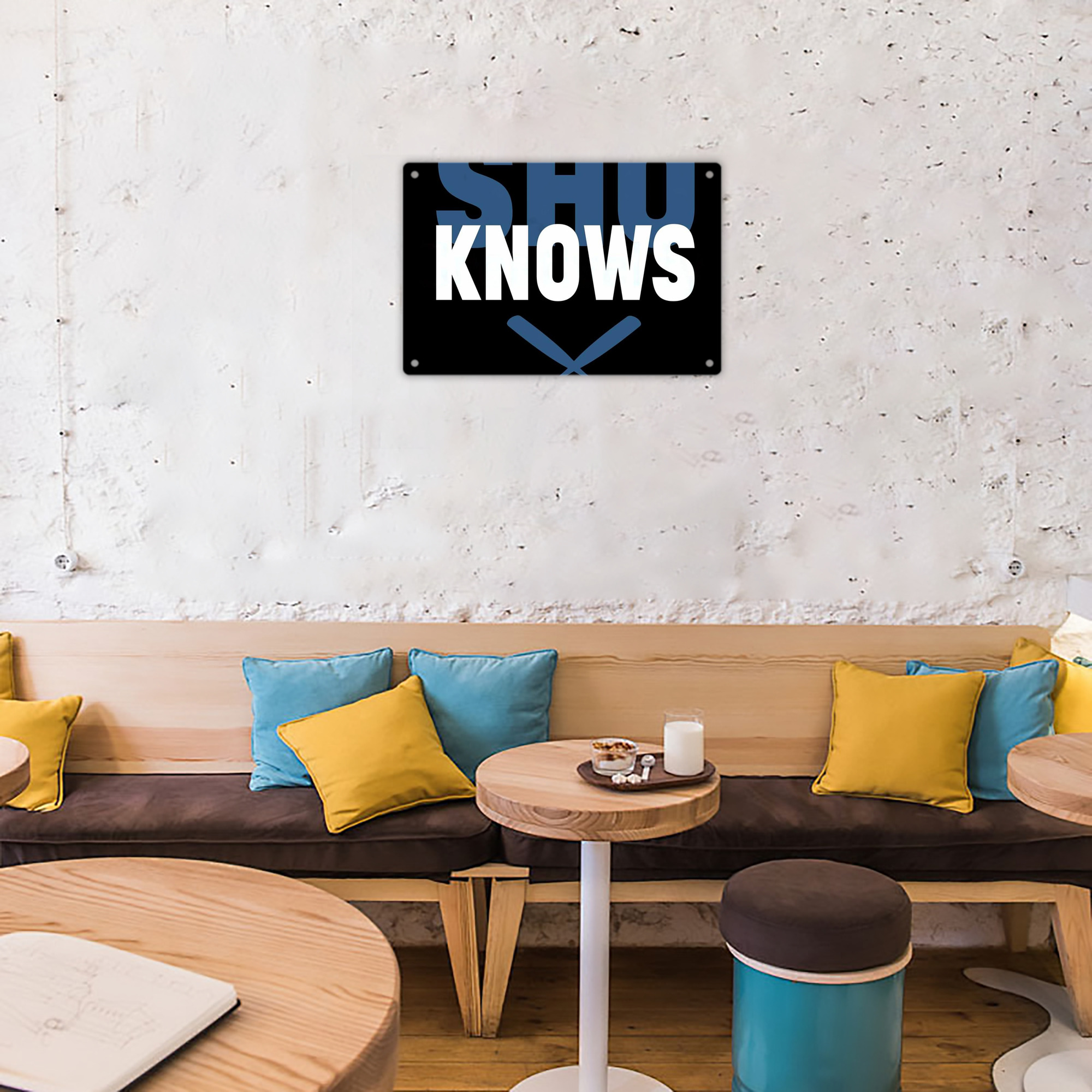  Decorative Aluminum Plaque – Horizontal Design – Durable, Stylish, Easy To Install – Ideal For Home, Office, Bar, And More