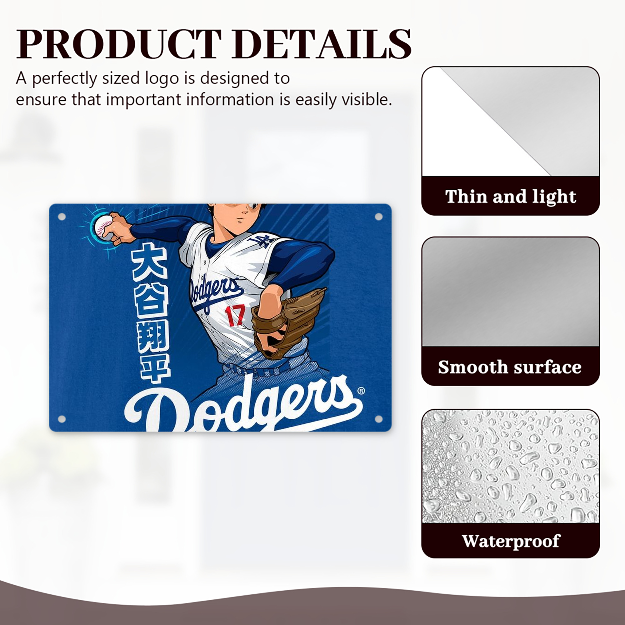  Decorative Aluminum Plaque – Horizontal Design – Durable, Stylish, Easy To Install – Ideal For Home, Office, Bar, And More