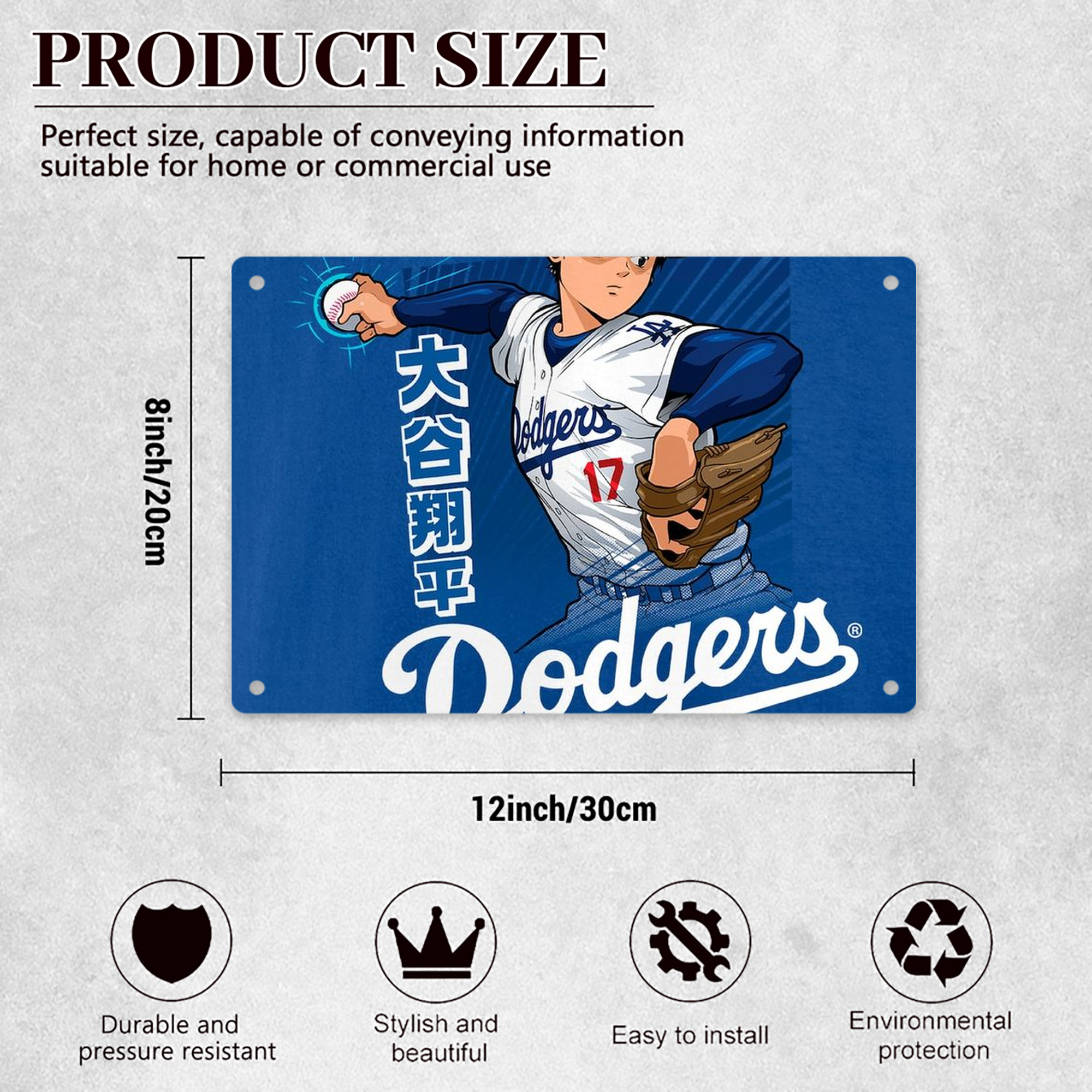  Decorative Aluminum Plaque – Horizontal Design – Durable, Stylish, Easy To Install – Ideal For Home, Office, Bar, And More