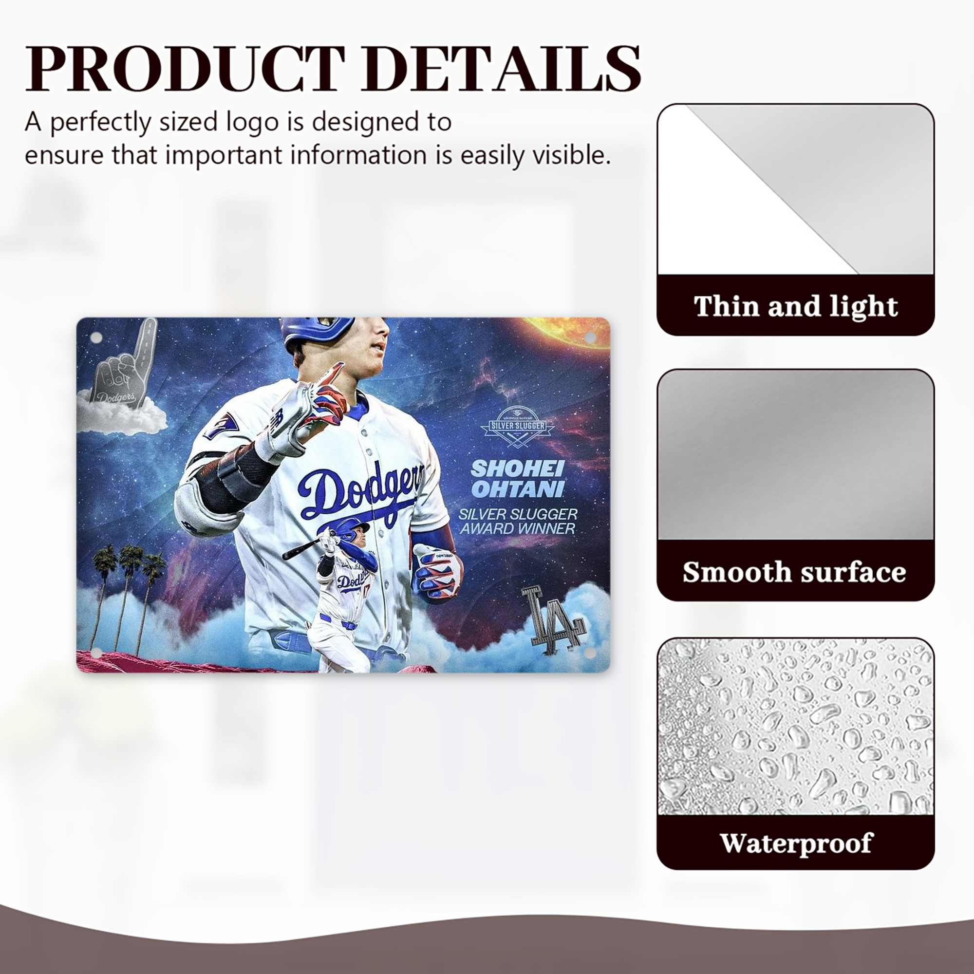  Decorative Aluminum Plaque – Horizontal Design – Durable, Stylish, Easy To Install – Ideal For Home, Office, Bar, And More