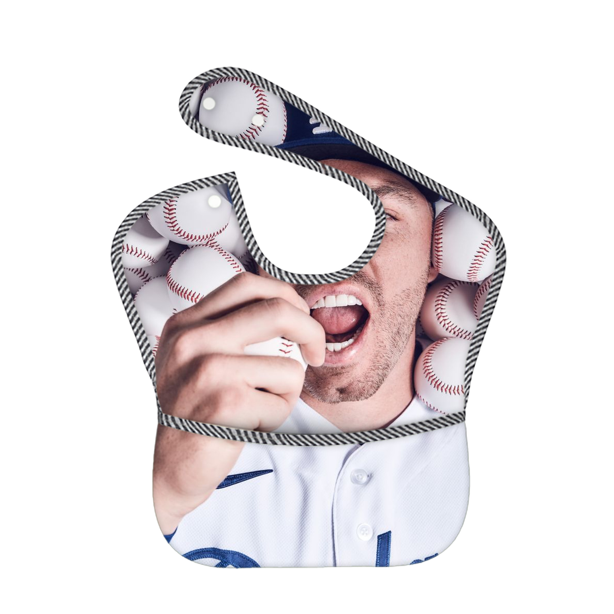  Adjustable Waterproof Toddler Bib – Full-Print Durable Polyester – Foldable Crumb Pocket – Easy Snap Closure – Soft