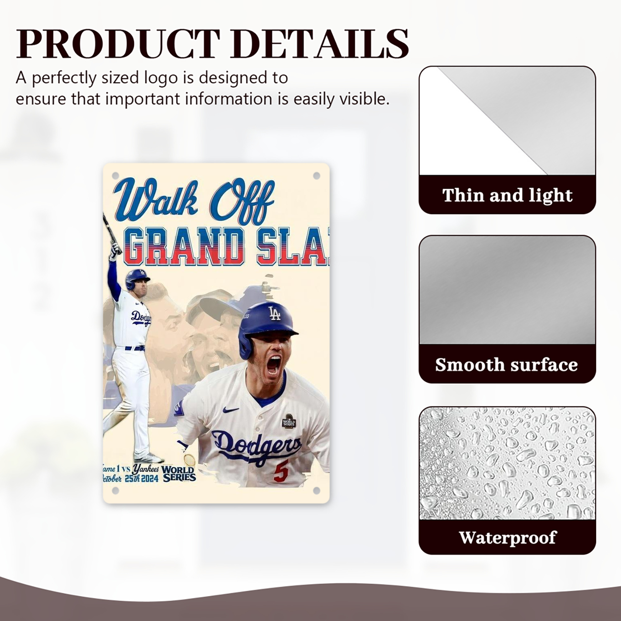  8x12inch Vertical Aluminum Sign - Durable Fade-Resistant Indoor/Outdoor Safety & Information Plaque For Office, Hotel, Restaurant, Bar, Public Spaces