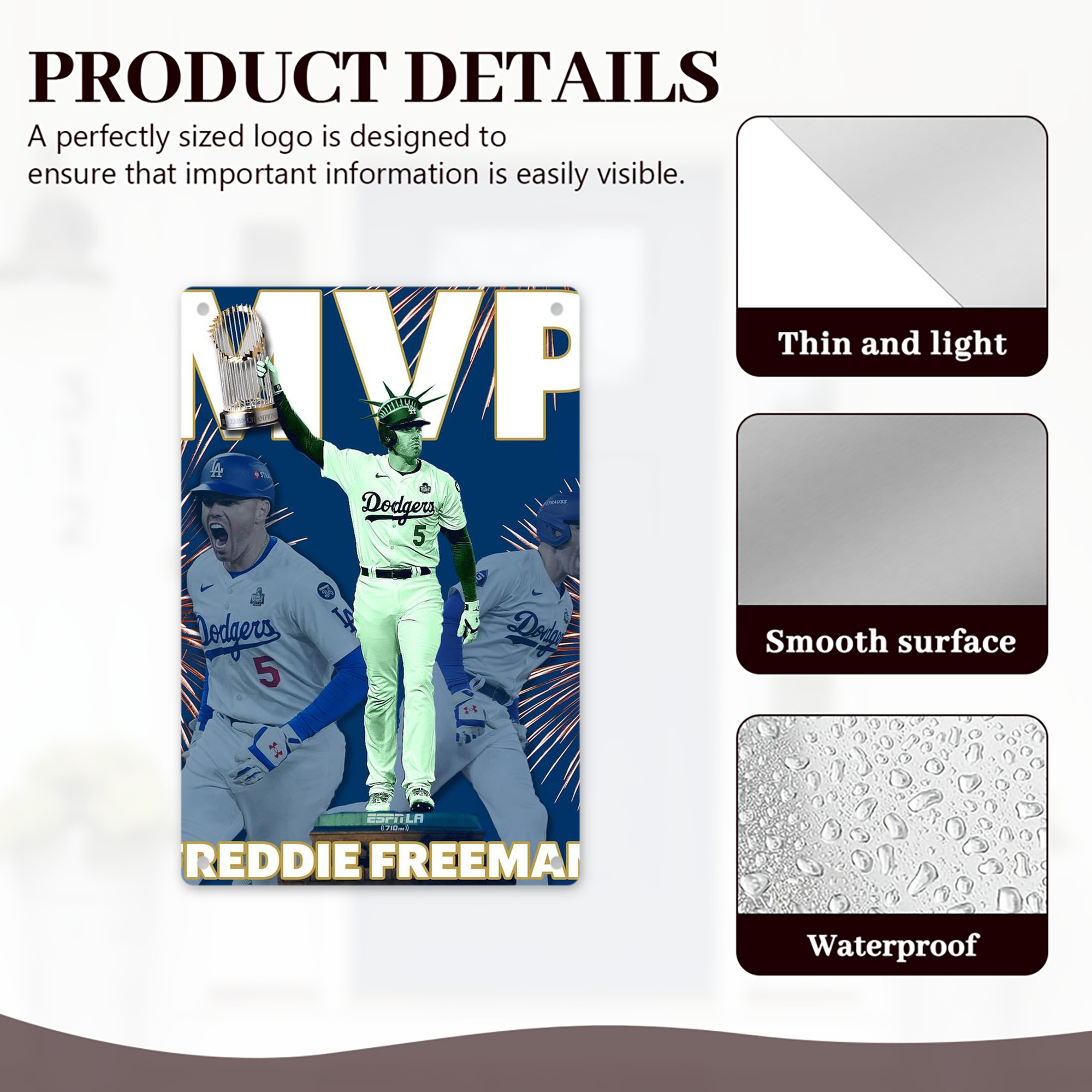  8x12inch Vertical Aluminum Sign - Durable Fade-Resistant Indoor/Outdoor Safety & Information Plaque For Office, Hotel, Restaurant, Bar, Public Spaces