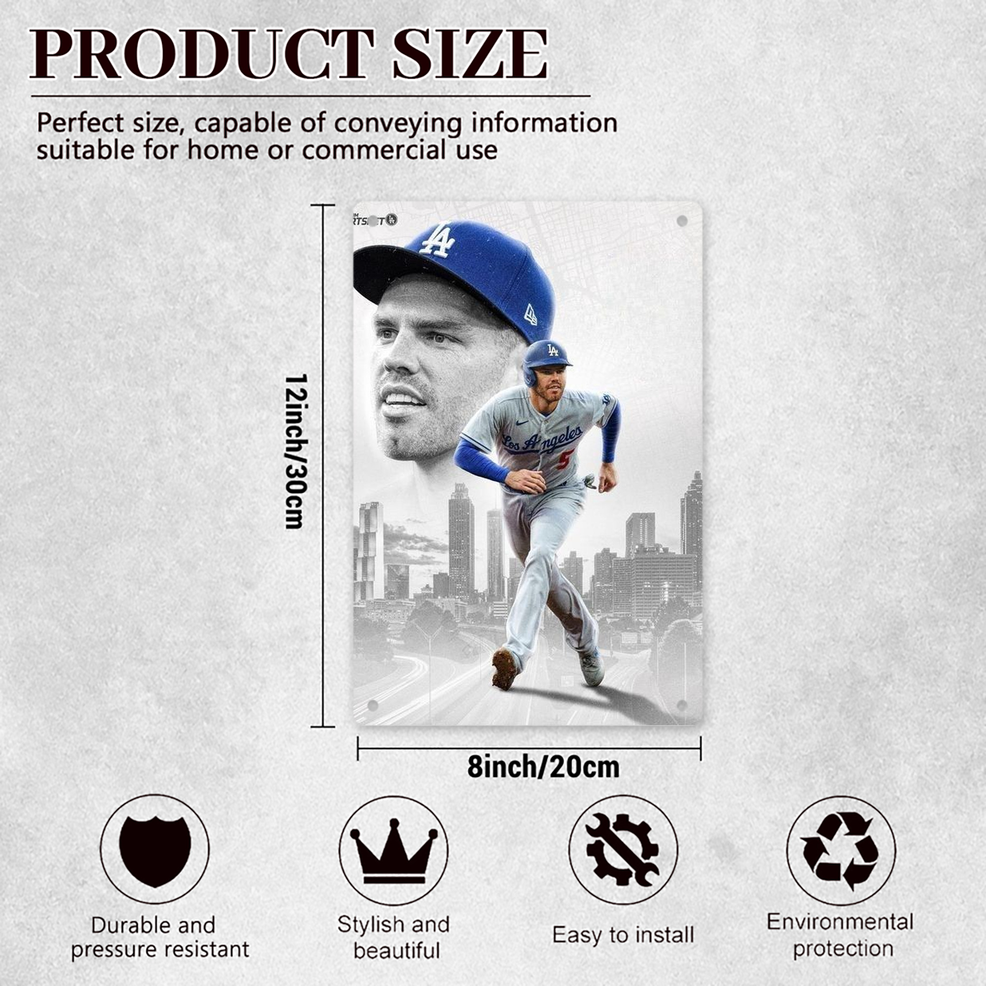  8x12inch Vertical Aluminum Sign - Durable Fade-Resistant Indoor/Outdoor Safety & Information Plaque For Office, Hotel, Restaurant, Bar, Public Spaces