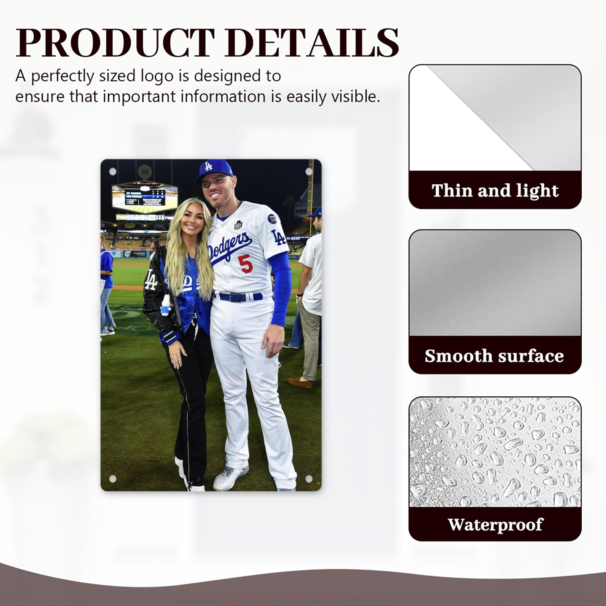  8x12inch Vertical Aluminum Sign - Durable Fade-Resistant Indoor/Outdoor Safety & Information Plaque For Office, Hotel, Restaurant, Bar, Public Spaces