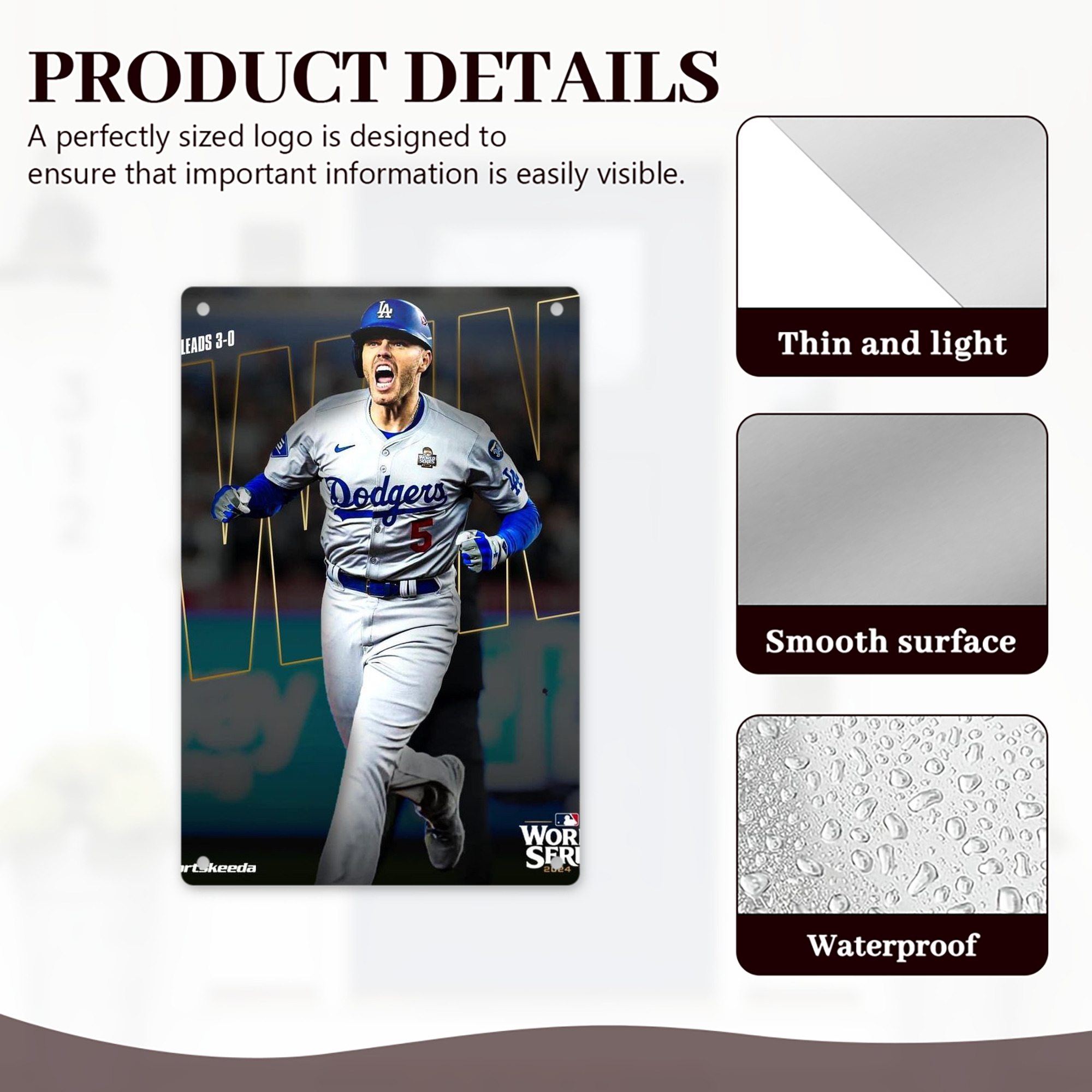  8x12inch Vertical Aluminum Sign - Durable Fade-Resistant Indoor/Outdoor Safety & Information Plaque For Office, Hotel, Restaurant, Bar, Public Spaces