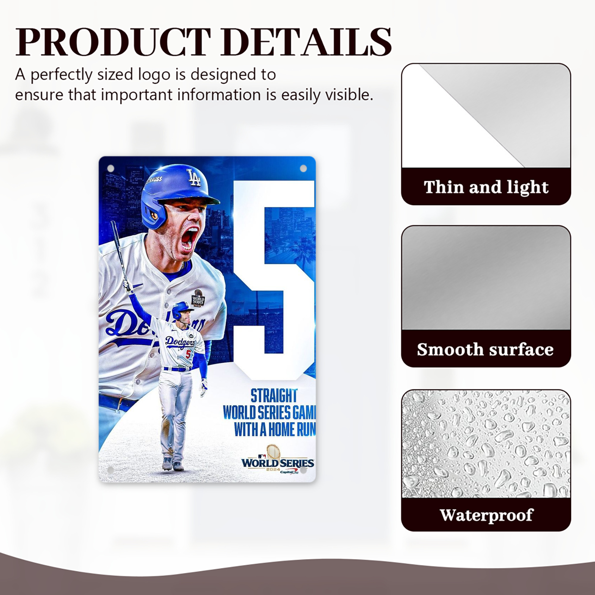  8x12inch Vertical Aluminum Sign - Durable Fade-Resistant Indoor/Outdoor Safety & Information Plaque For Office, Hotel, Restaurant, Bar, Public Spaces